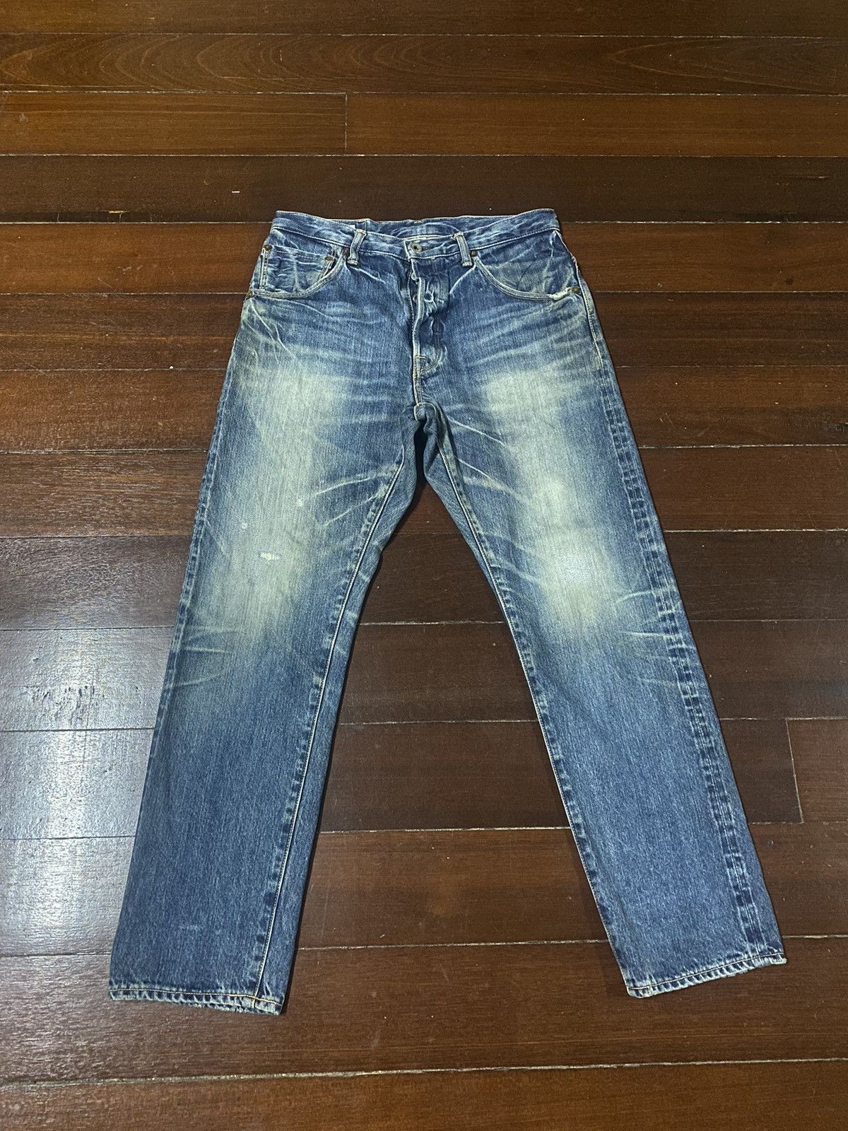 Warehouse Fire SPELL BOUND JAPAN selvedge mud wash distressed rusty Size US 32 / EU 48 - 1 Thumbnail
