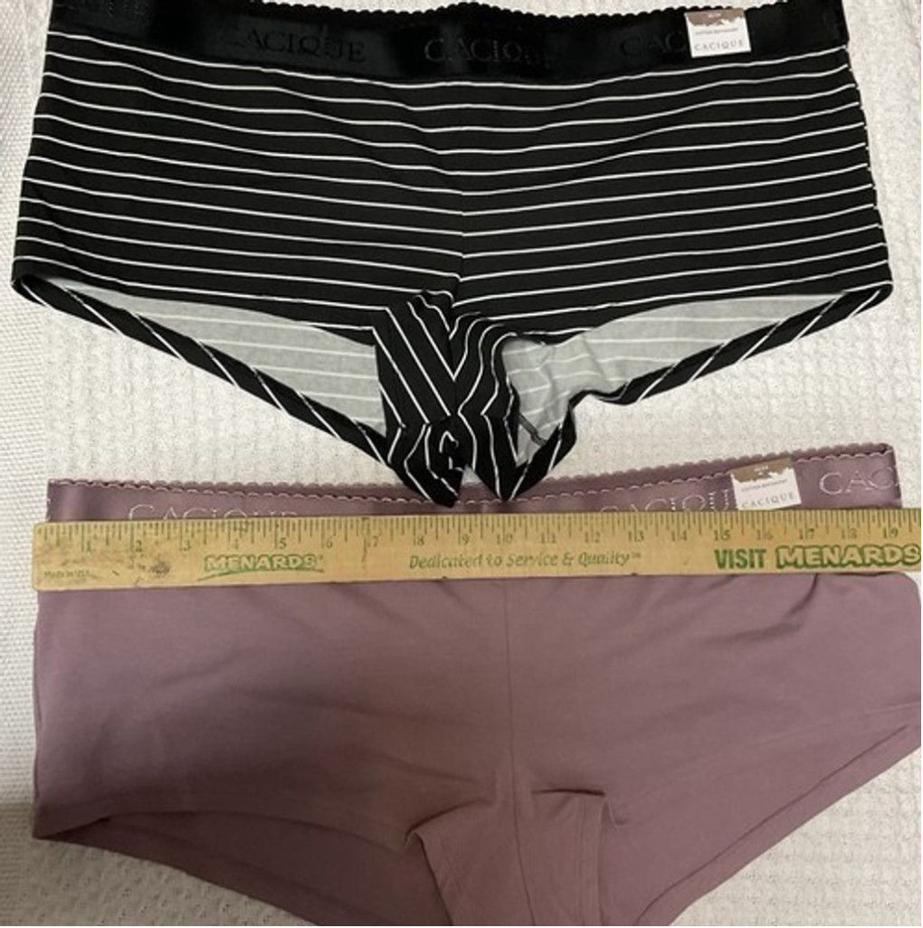 Other NWT Cacique Boyshorts Panty Black/Brown Lot of 2 Size 22/24 Size ONE SIZE - 4 Thumbnail