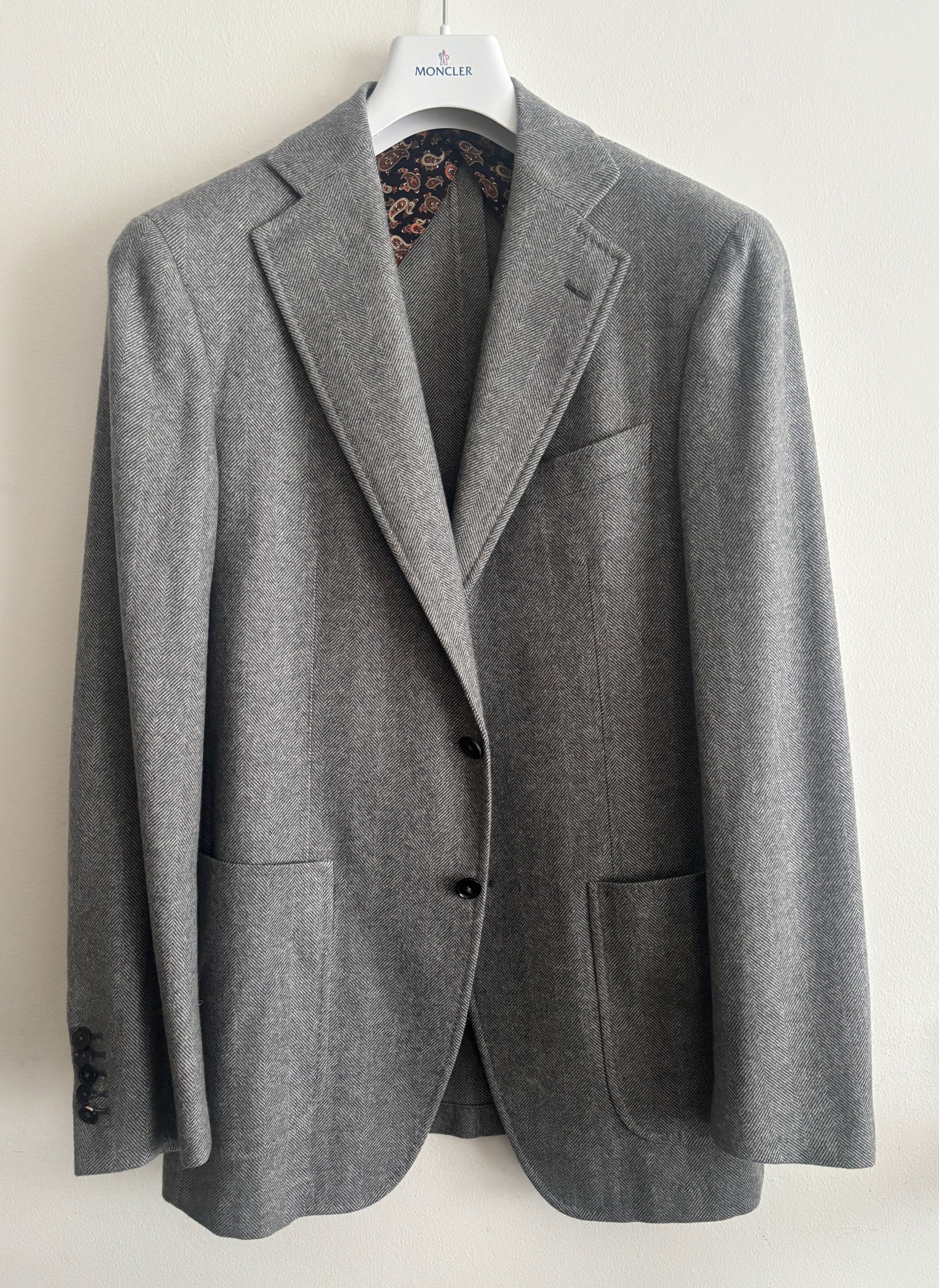 Pal Zileri $2575 Unstructured 3-roll-2 Cashmere Mink Sport Coat - 38 L Size 38L - 1 Thumbnail