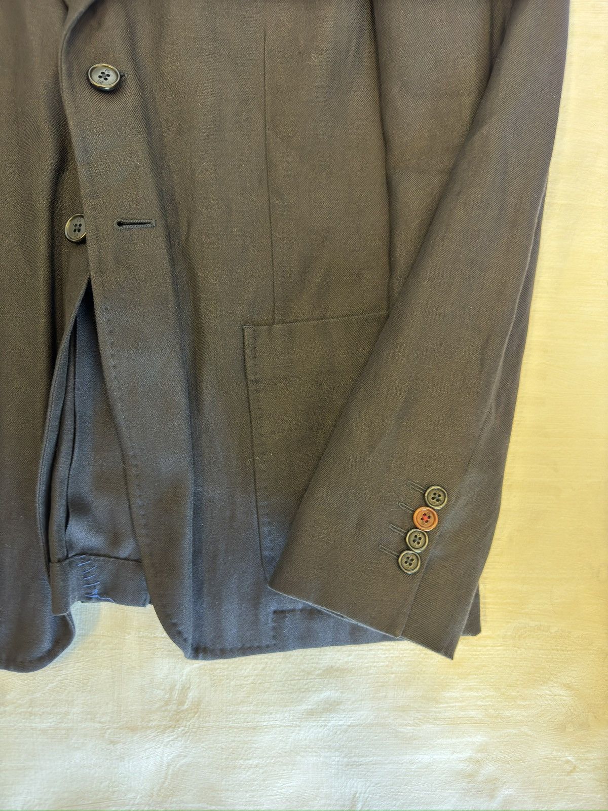 Paul Smith PS Paul Smith Wool Linen Blend Patch Pocket Jacket Size 40R - 2 Thumbnail