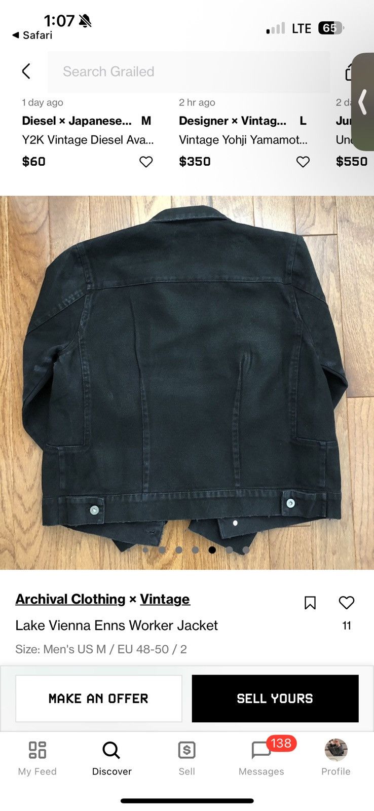 Other Lake Vienna Enns Worker Jacket Size US M / EU 48-50 / 2 - 8 Thumbnail