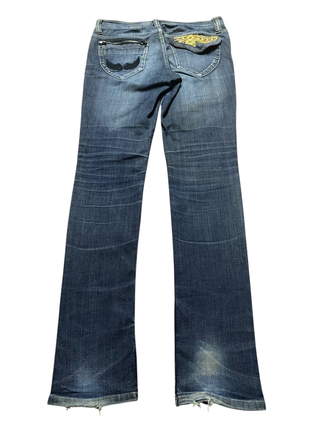 Japanese Brand Vintage Japanese Brand Theoria Embroidery Skinny Fit Jeans Size US 30 / EU 46 - 1 Thumbnail
