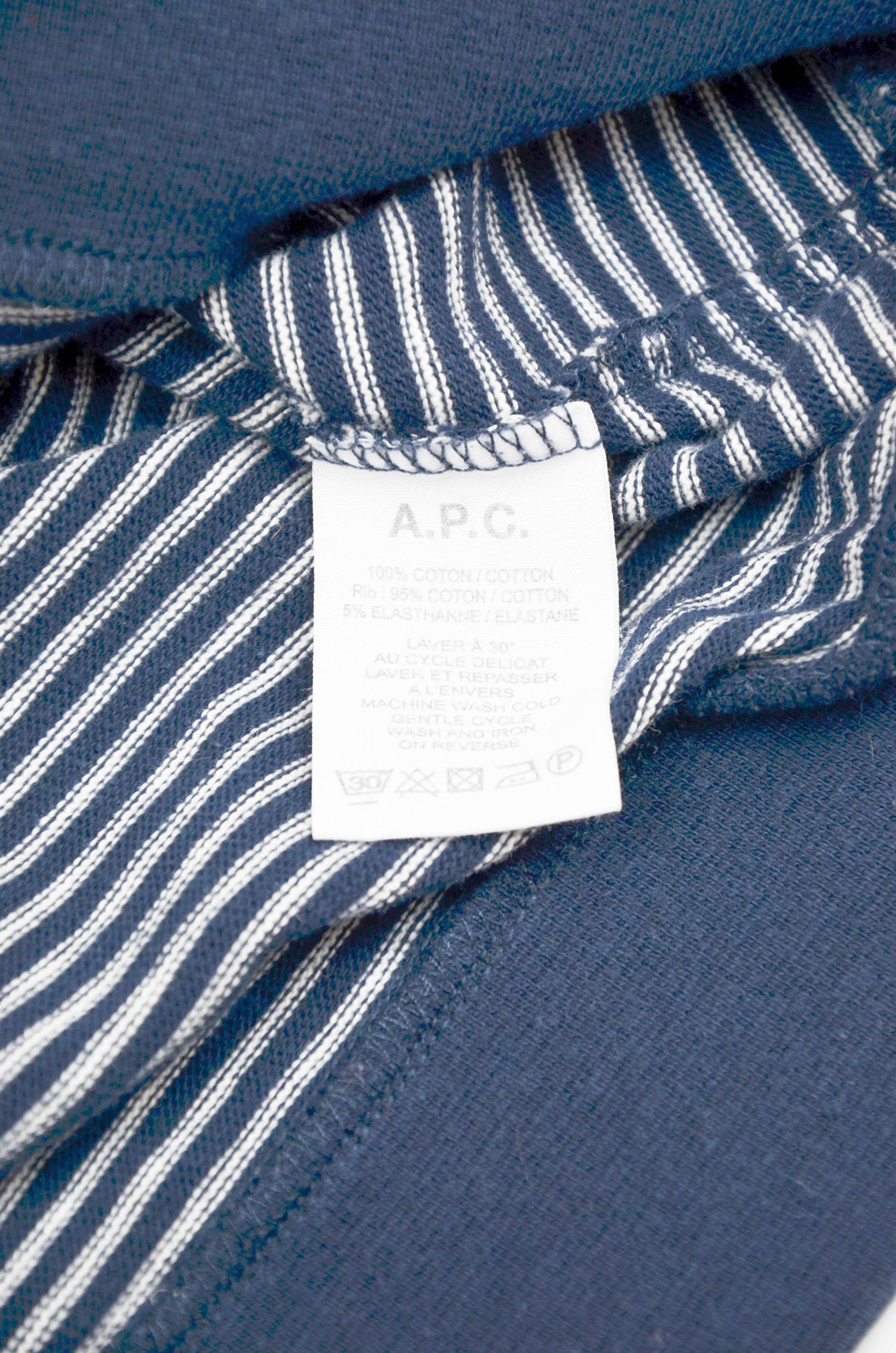 A.P.C. A.P.C. Jeremy Stripe Crew Sweat - S Size US S / EU 44-46 / 1 - 6 Thumbnail