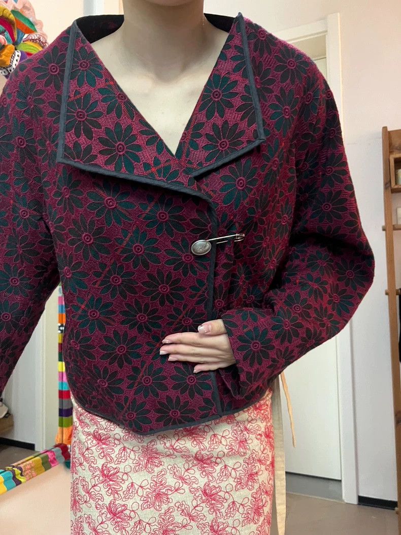 Other Comme Des Garcons Kimono Red Woven Jacket Size M / US 6-8 / IT 42-44 - 7 Thumbnail
