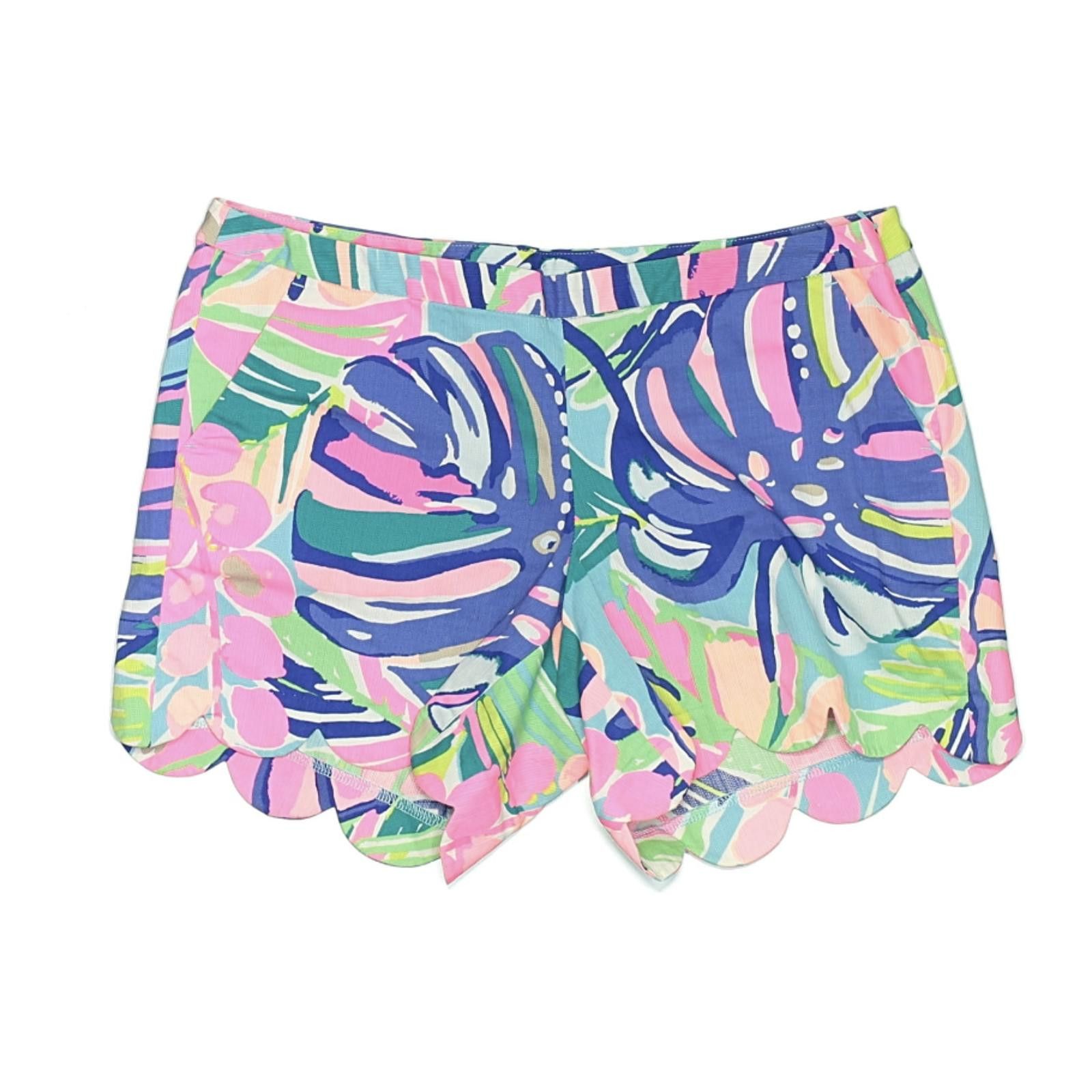 Other Lilly Pulitzer Tropical Print Scalloped Hem Shorts Size 6 Size 28" / US 6 / IT 42 - 1 Thumbnail