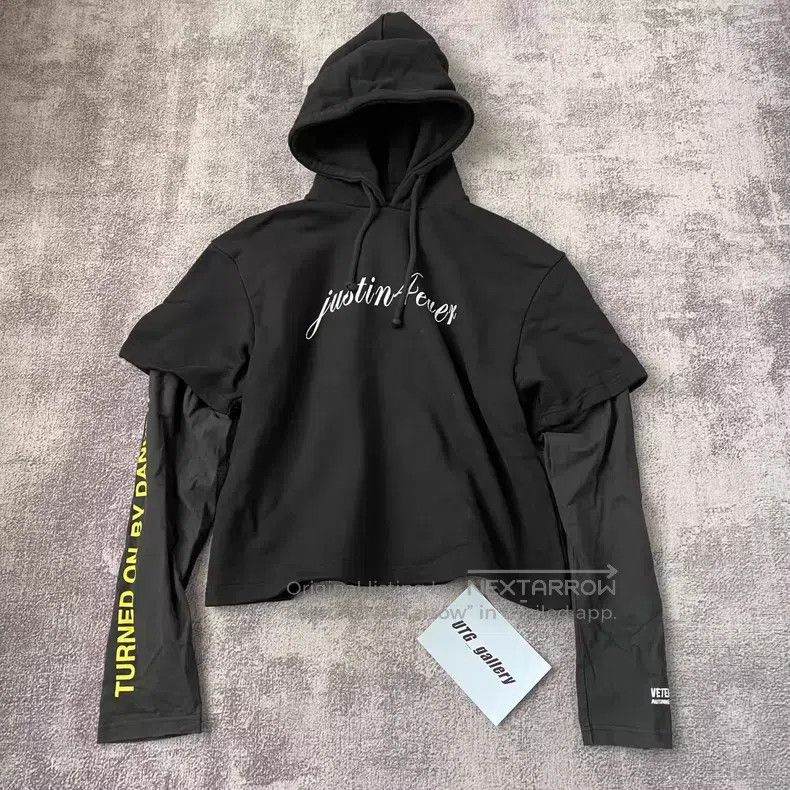 Vetements VETEMENTS Target Heart Fake Two-Piece Hoodie Size US XS / EU 42 / 0 - 1 Thumbnail
