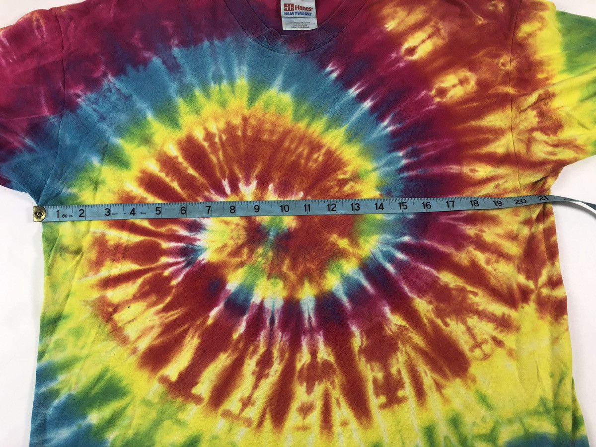 Hanes Vintage 90s Y2K Tie Dye Psychedelic Blank Hippie T-Shirt Size US S / EU 44-46 / 1 - 6 Thumbnail