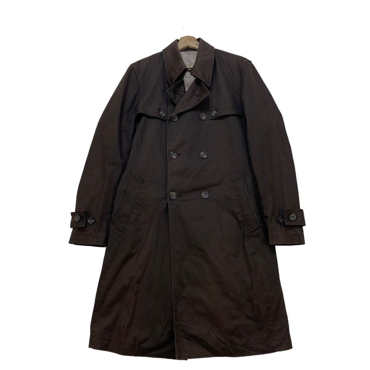 Japanese Brand 🔥Tornado Mart Japan Trench Coat Distressed Faded Jacket Size US S / EU 44-46 / 1 - 2 Thumbnail