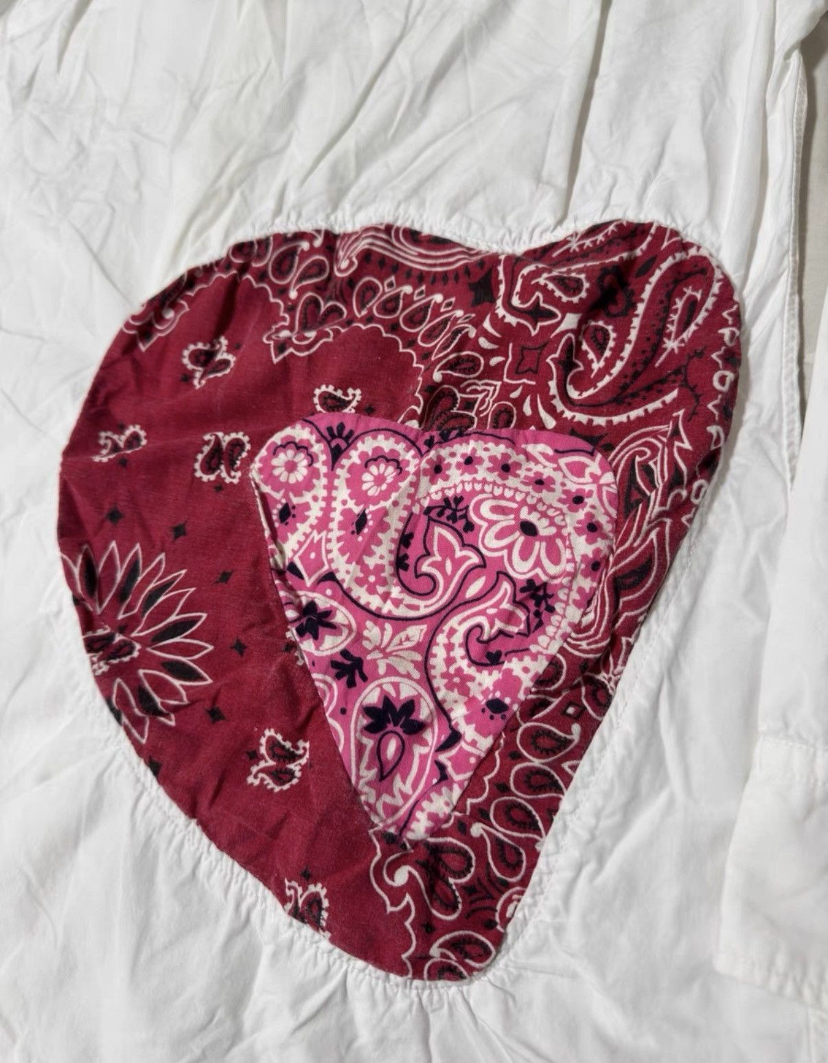 Visvim visvim ICT 14SS Sashiko antique fabric heart patch shirt Size US S / EU 44-46 / 1 - 6 Thumbnail