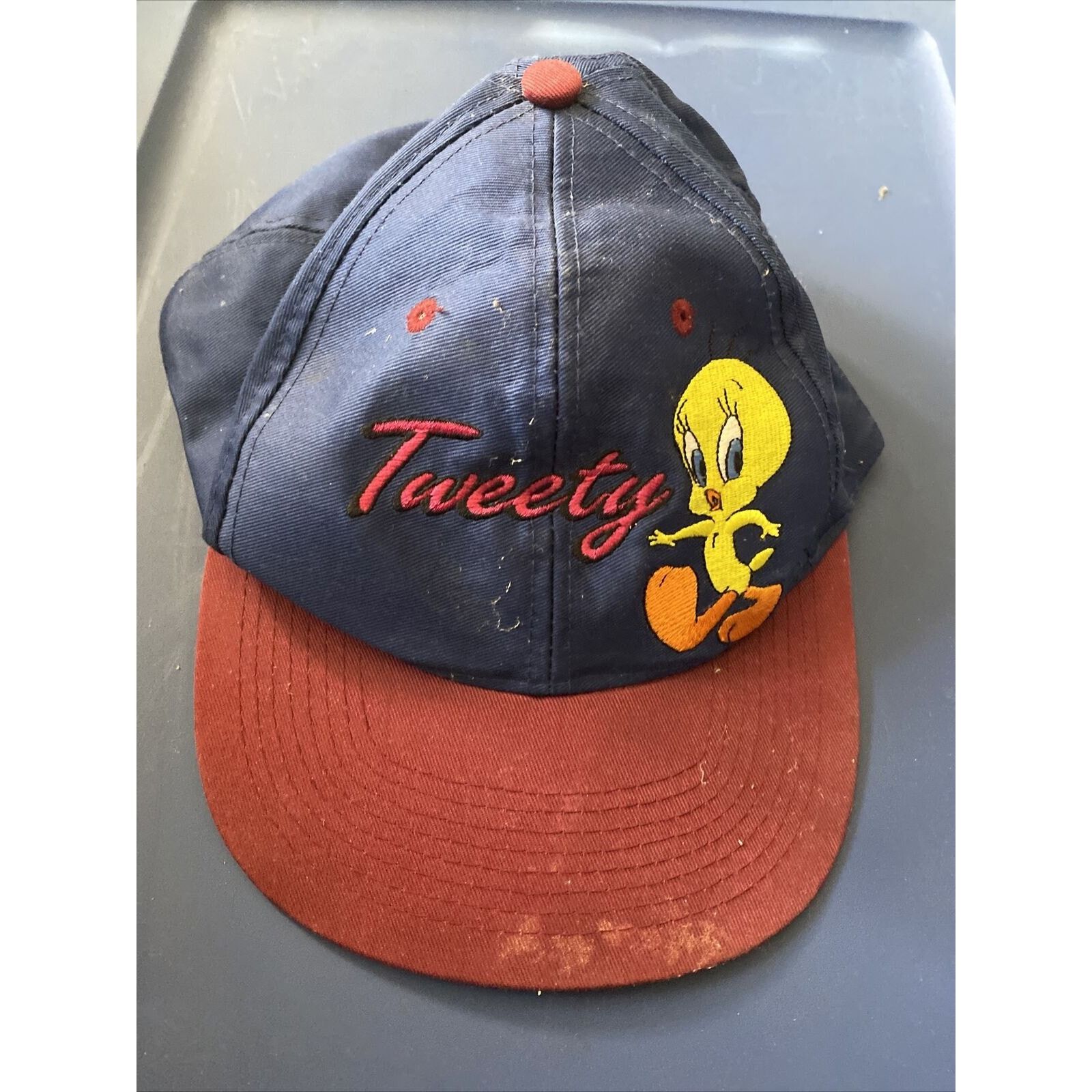 Warner Bros Vintage Hat Looney Tunes Tweety Bird Snapback Cap 1997 Size ONE SIZE - 1 Thumbnail