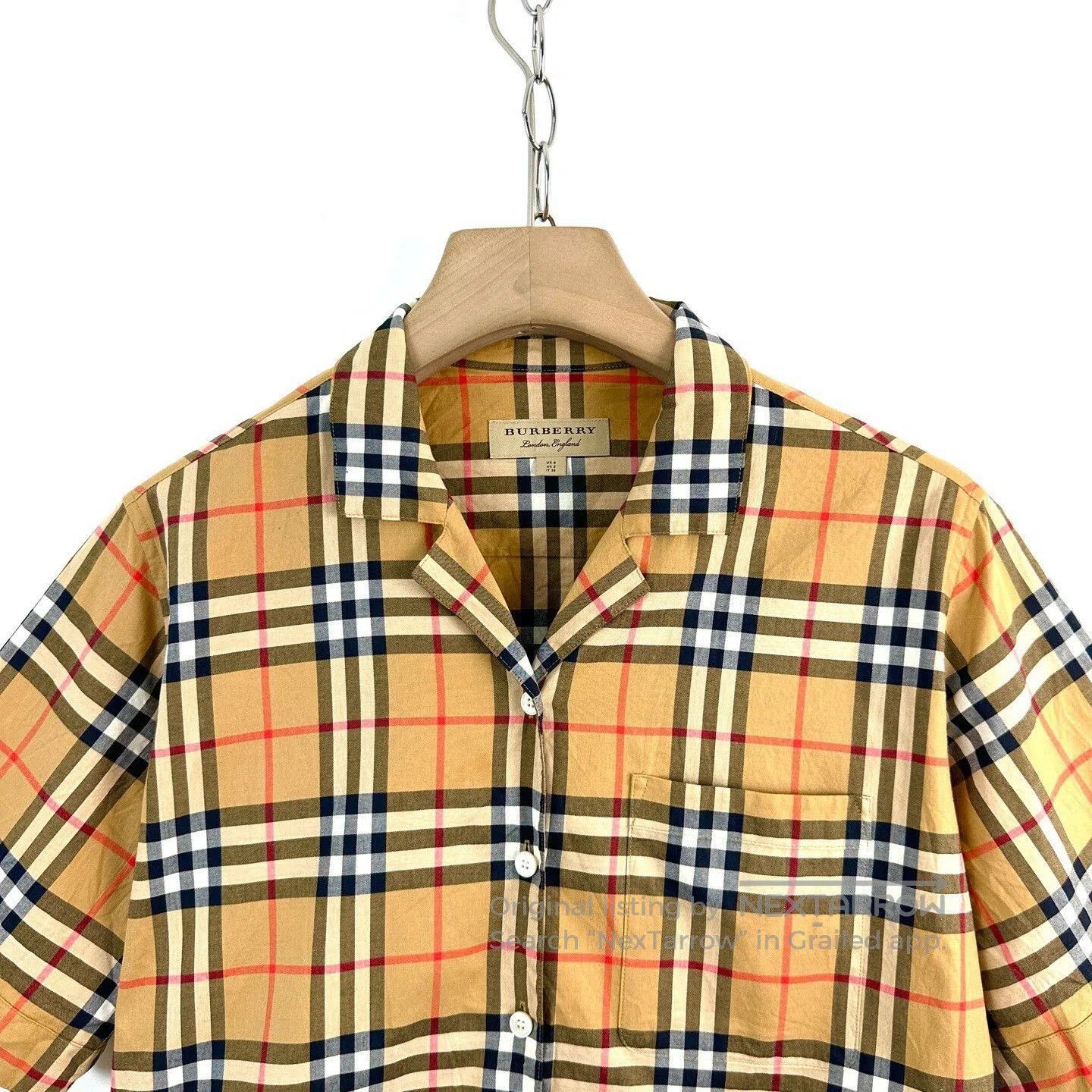 Burberry Burberry Classic Check Short-Sleeve Shirt. Size M / US 6-8 / IT 42-44 - 3 Thumbnail