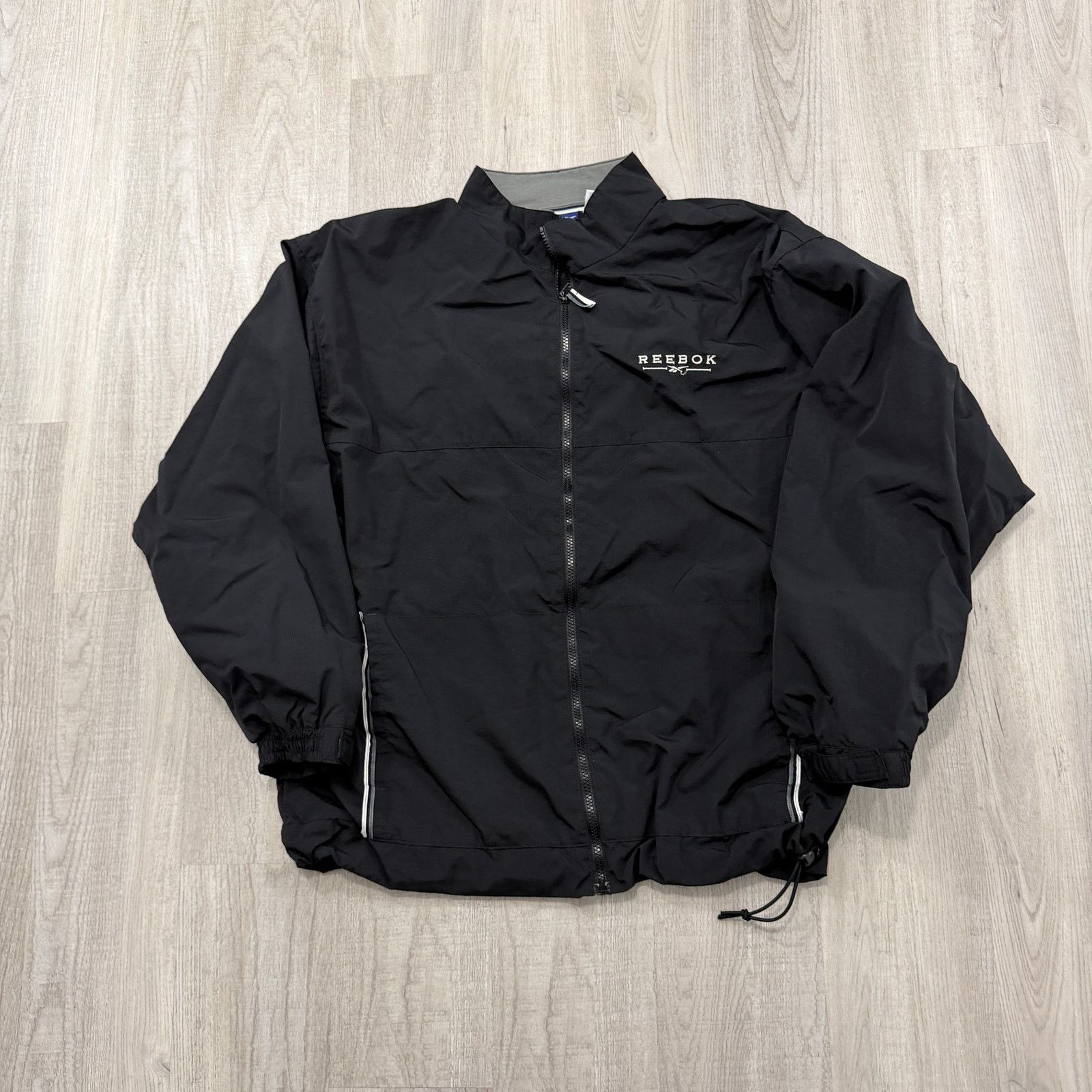 Reebok Vintage Reebok Windbreaker Jacket Men's Large Black Size US L / EU 52-54 / 3 - 1 Thumbnail