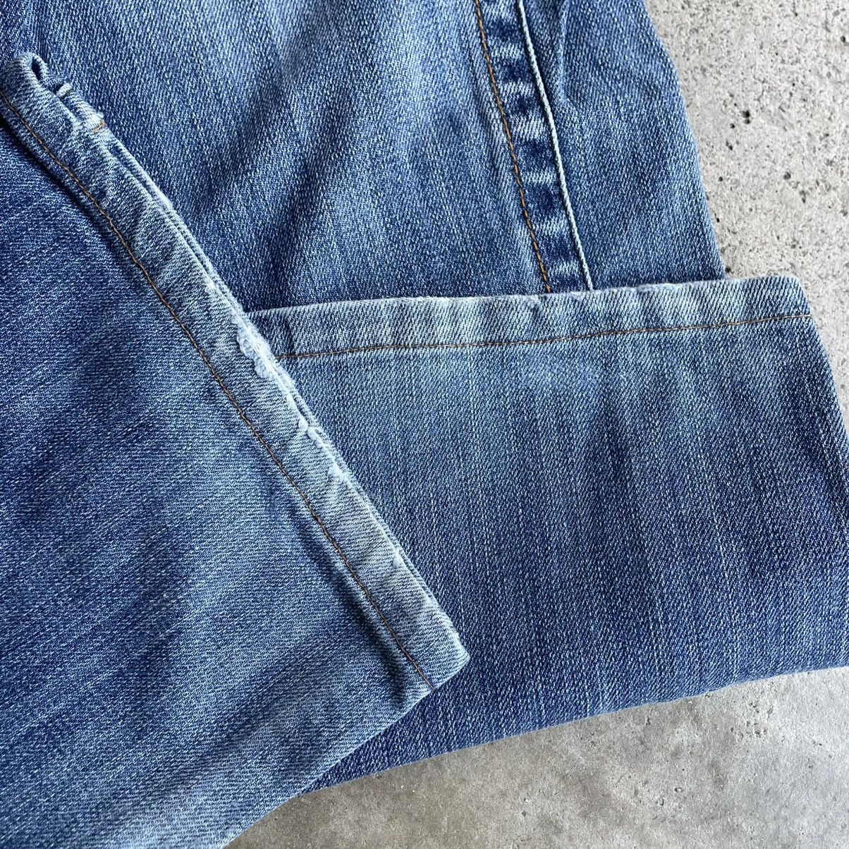 Bluer Denim 🔥🇯🇵Blue Denim Garments Union Made Ripped Distress Denim Jeans Size US 31 - 7 Thumbnail