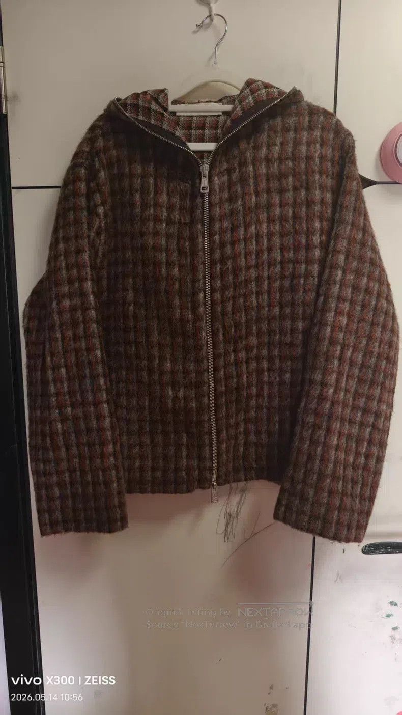 Our Legacy Our Legacy Mohair Tweed Checkered Hooded Jacket Size US S / EU 44-46 / 1 - 1 Thumbnail