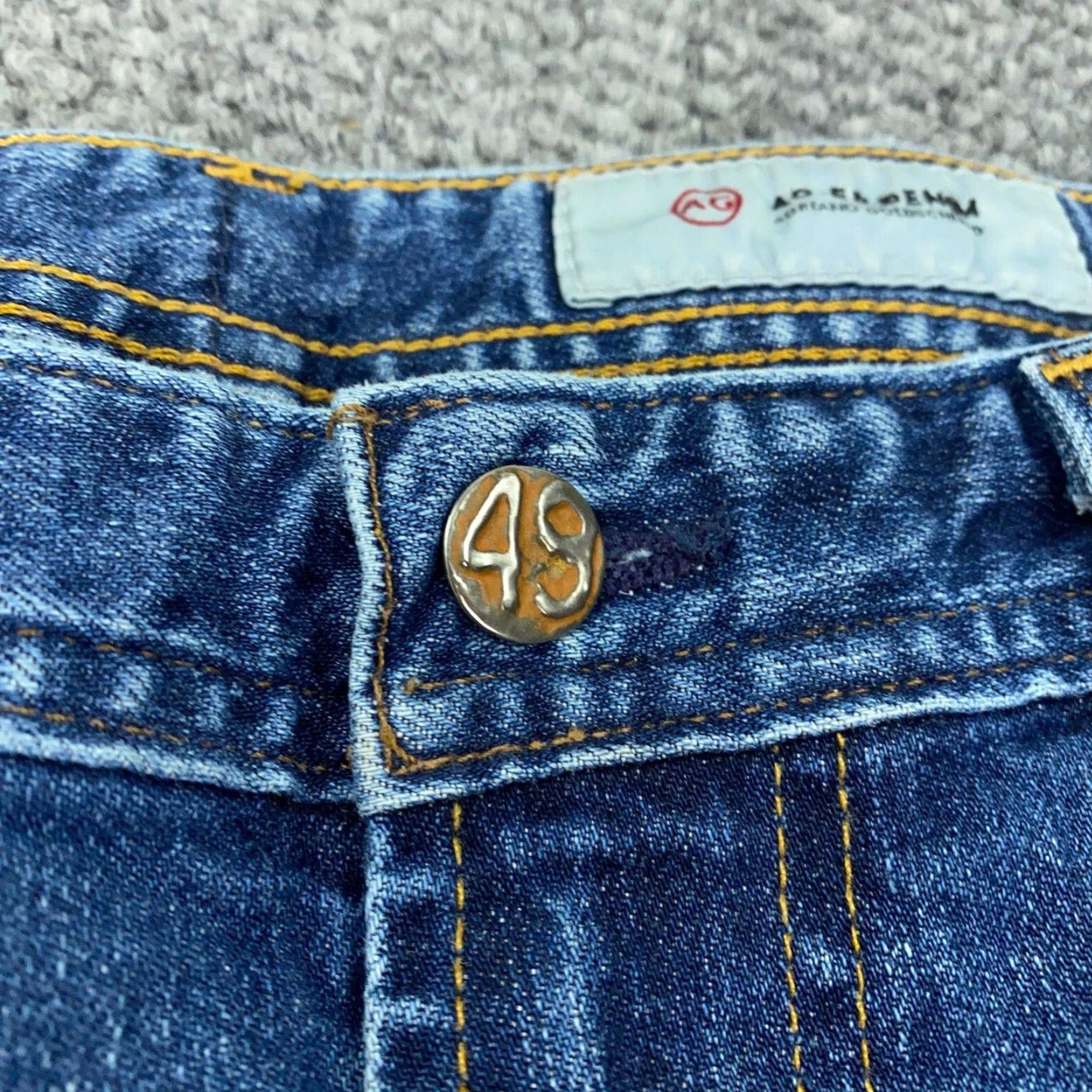 Denime AG Adriano Goldschmied The Graduate Jeans 34 Blue Denim Tailored Leg Mens Size US 34 / EU 50 - 5 Thumbnail