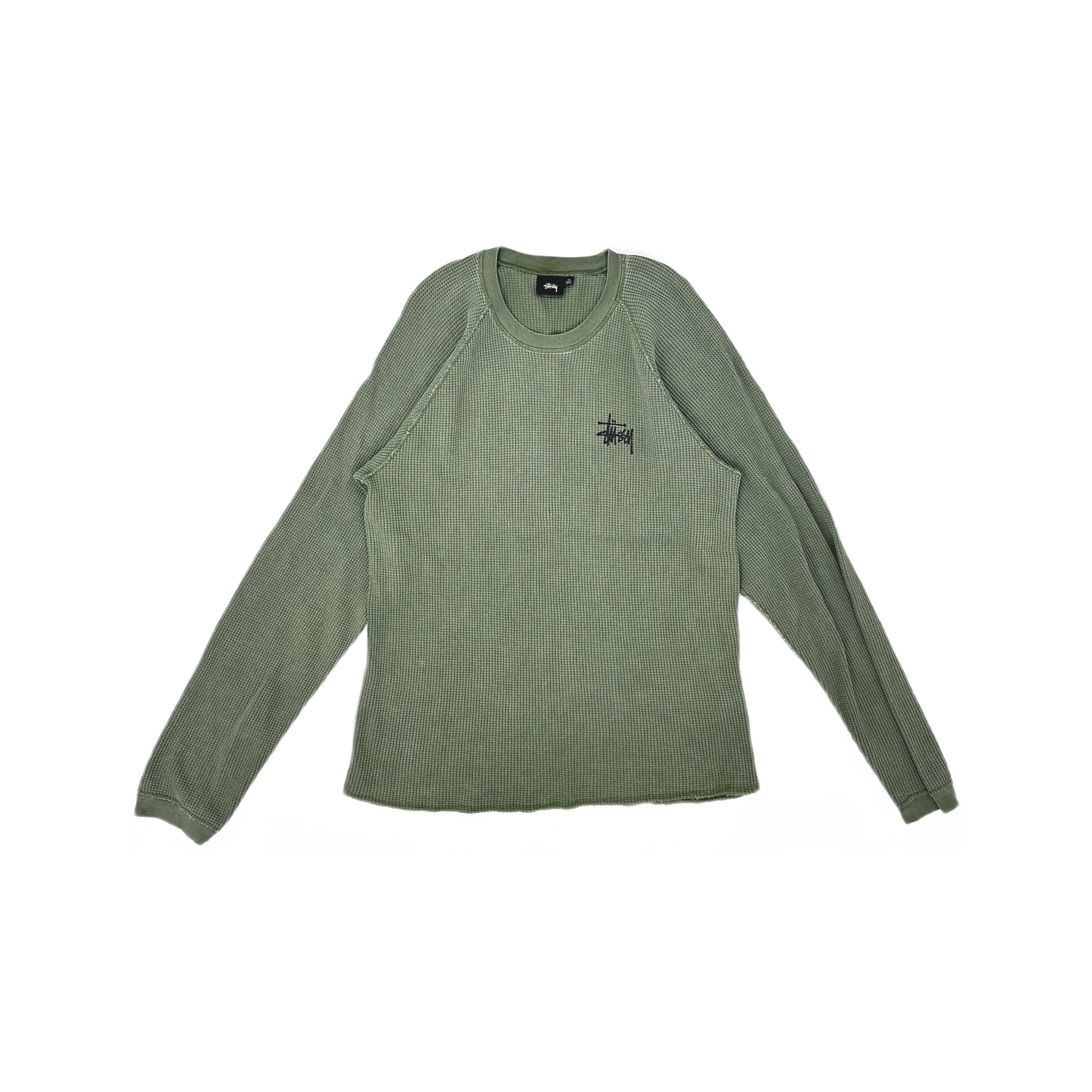 Stussy Stussy Waffle Knit Long Sleeve T-Shirt Size XL Size US XL / EU 56 / 4 - 1 Thumbnail