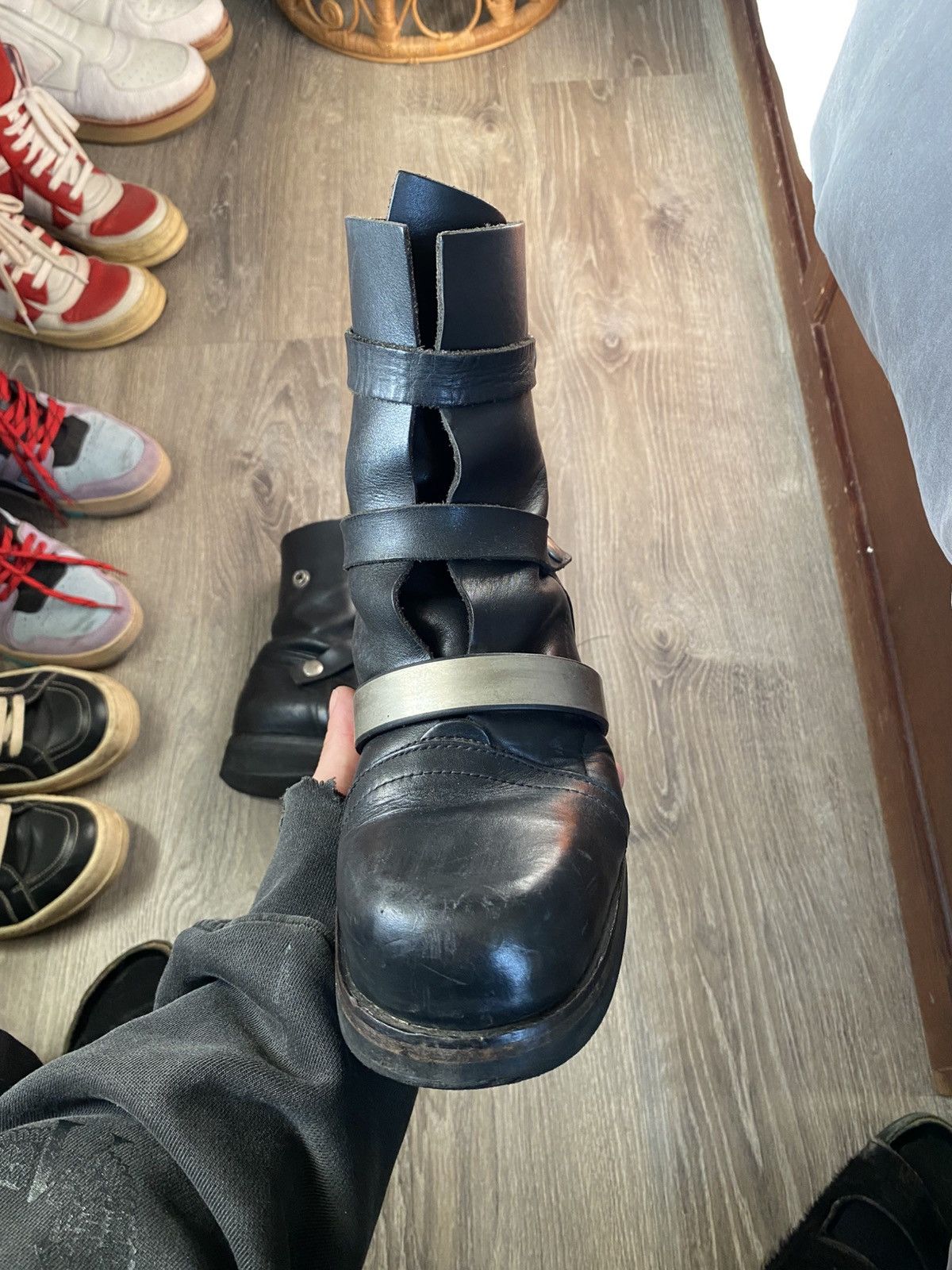 Dirk Bikkembergs Dirk Bikkemberg AW97 Leather Strap Boots Size US 7 / EU 40 - 5 Thumbnail