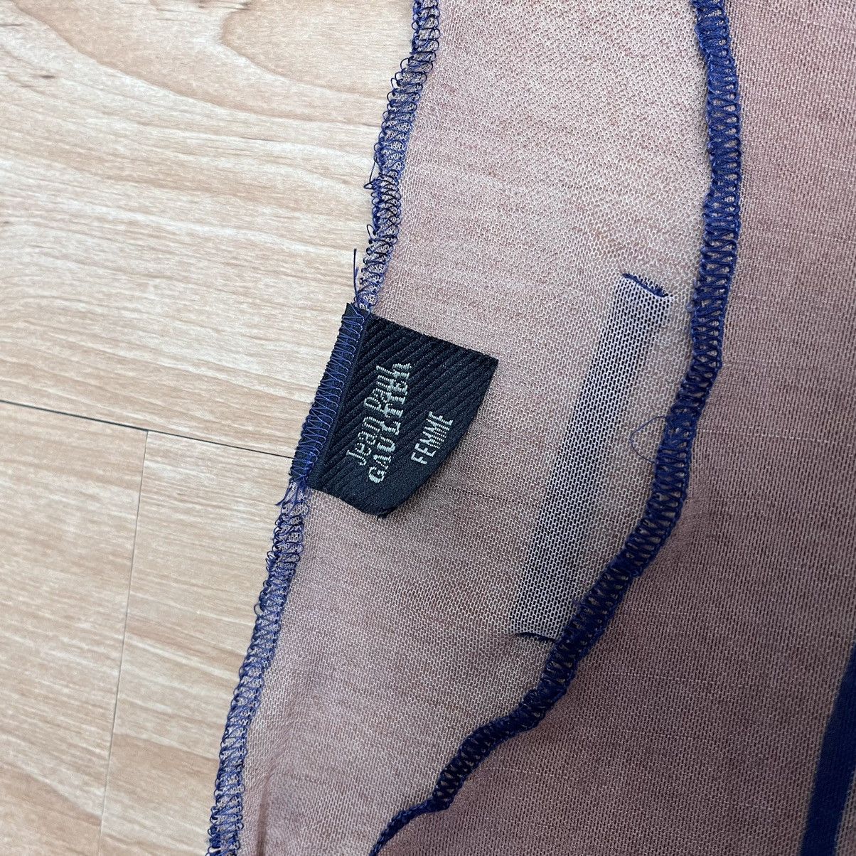Jean Paul Gaultier Jean Paul Gaultier Cyberbaba Trompe L'oeil Top Mesh Navy Blu Size M / US 6-8 / IT 42-44 - 6 Thumbnail