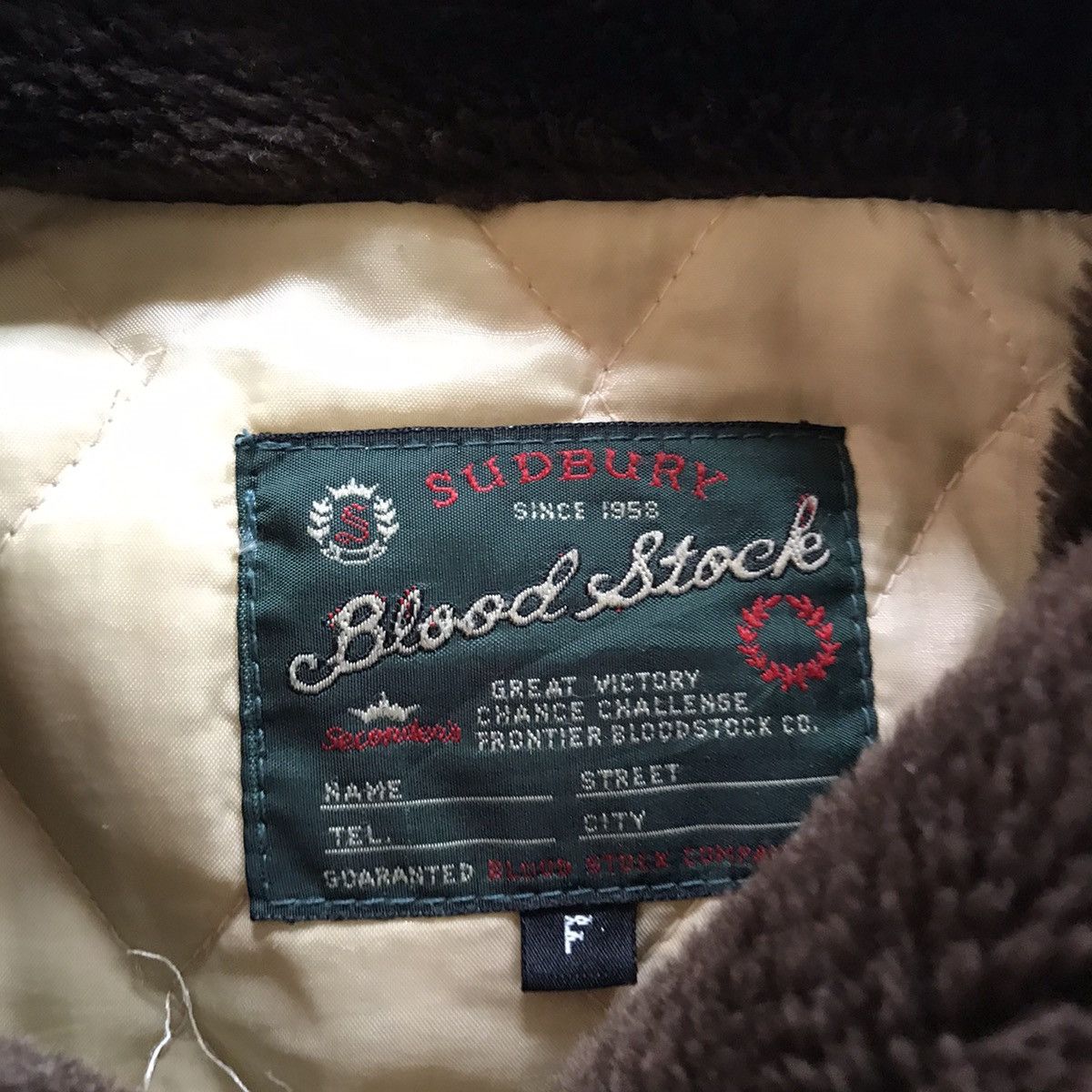 Vintage Vintage Blood Stock Faux Fur Bombers style jacket Size US L / EU 52-54 / 3 - 6 Thumbnail