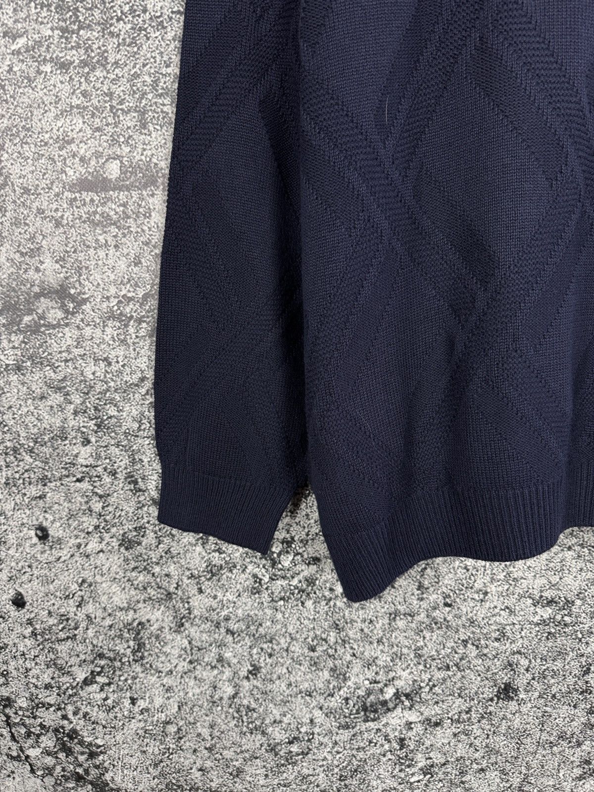 Lacoste Lacoste Vintage V-Neck Knit Sweater Pullover Blue Size 7 Size US XL / EU 56 / 4 - 12 Thumbnail