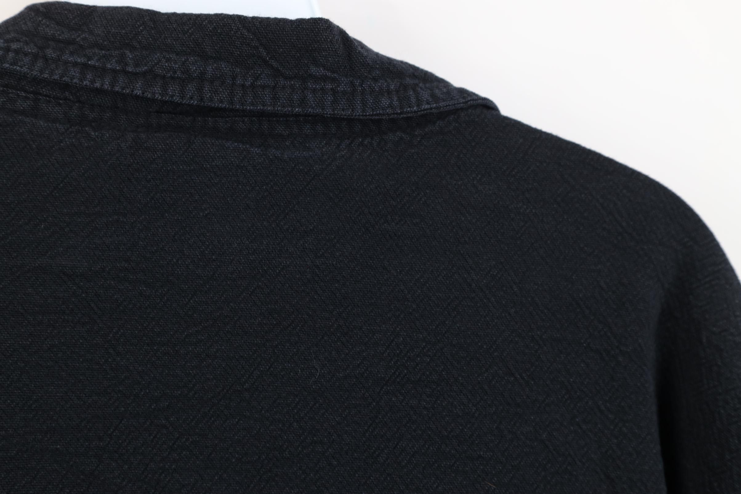 Vintage Vintage 90s Streetwear Cotton Button Shirt Jacket Black USA Size US L / EU 52-54 / 3 - 14 Thumbnail