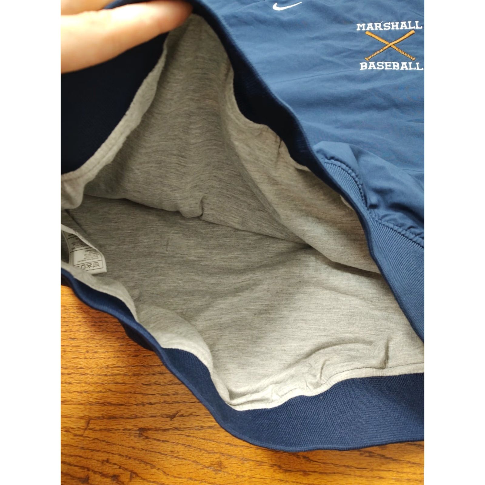 Nike VINTAGE Nike Marshall Baseball Jacket Mens XL Pullover Windbreaker Blue Swoosh Athletic Regular Size XL Mens Size US XL / EU 56 / 4 - 5 Thumbnail