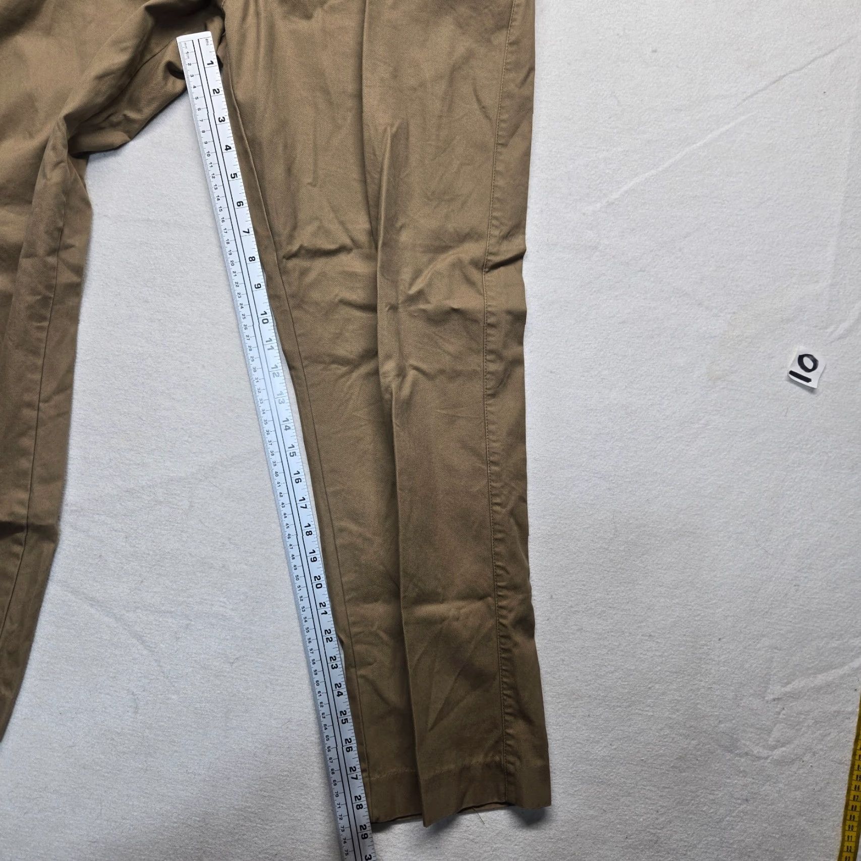 Merona Merona Beige Chino Pants Men 34x32 Pleated Regular Straight Leg Cotton Size US 34 / EU 50 - 6 Thumbnail