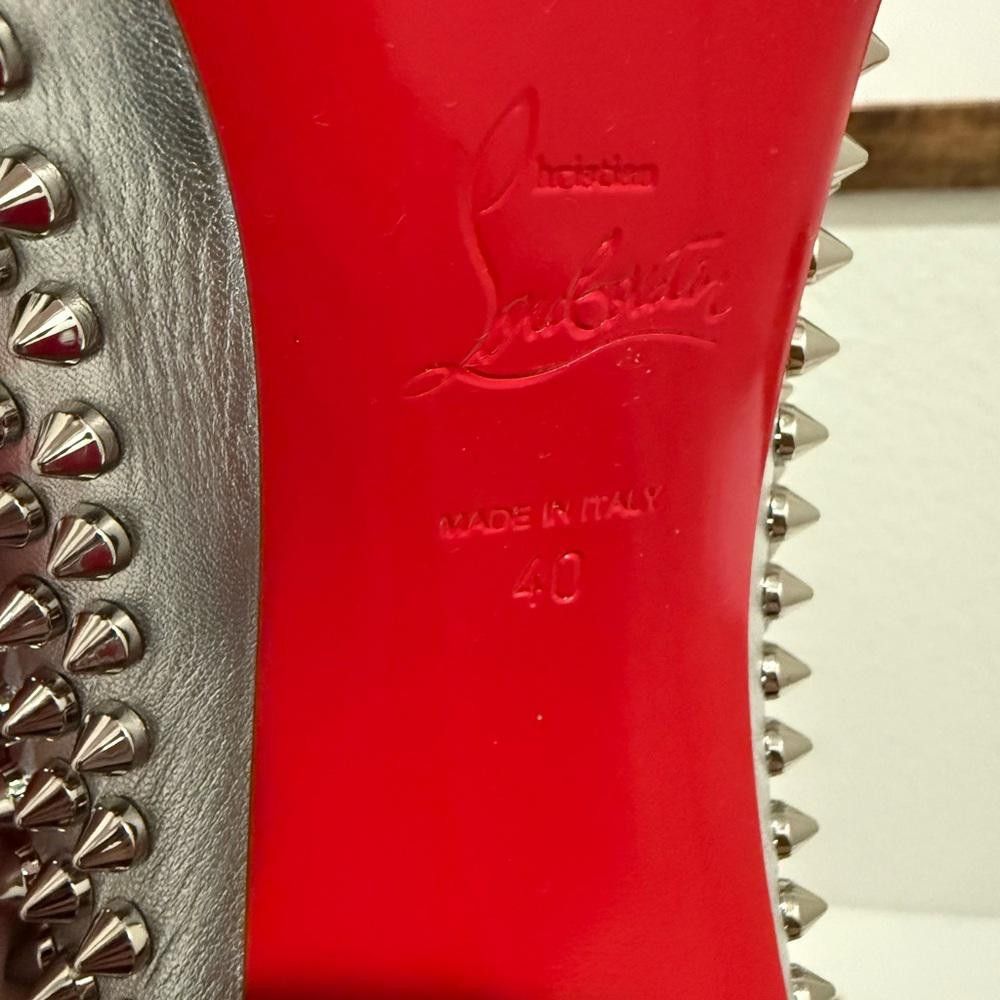 Christian Louboutin Christian Louboutin Condora Spikes 100 Silver Pump Heels 40 Size US 9 / IT 39 - 7 Thumbnail