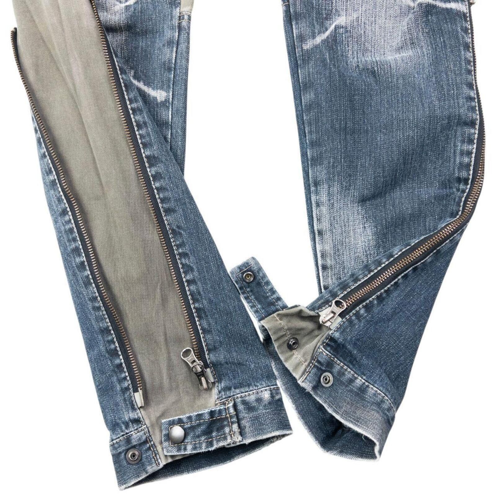 Other Vintage 2000s PPFM Multi Zip Denim Jeans Size W30 Size US 30 / EU 46 - 6 Thumbnail