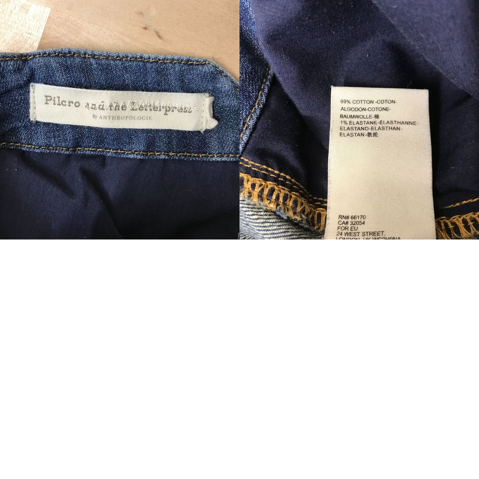Vintage PILCRO - Womens 27 - Blue Denim Wide Leg Jeans Size 27" / US 4 / IT 40 - 8 Thumbnail