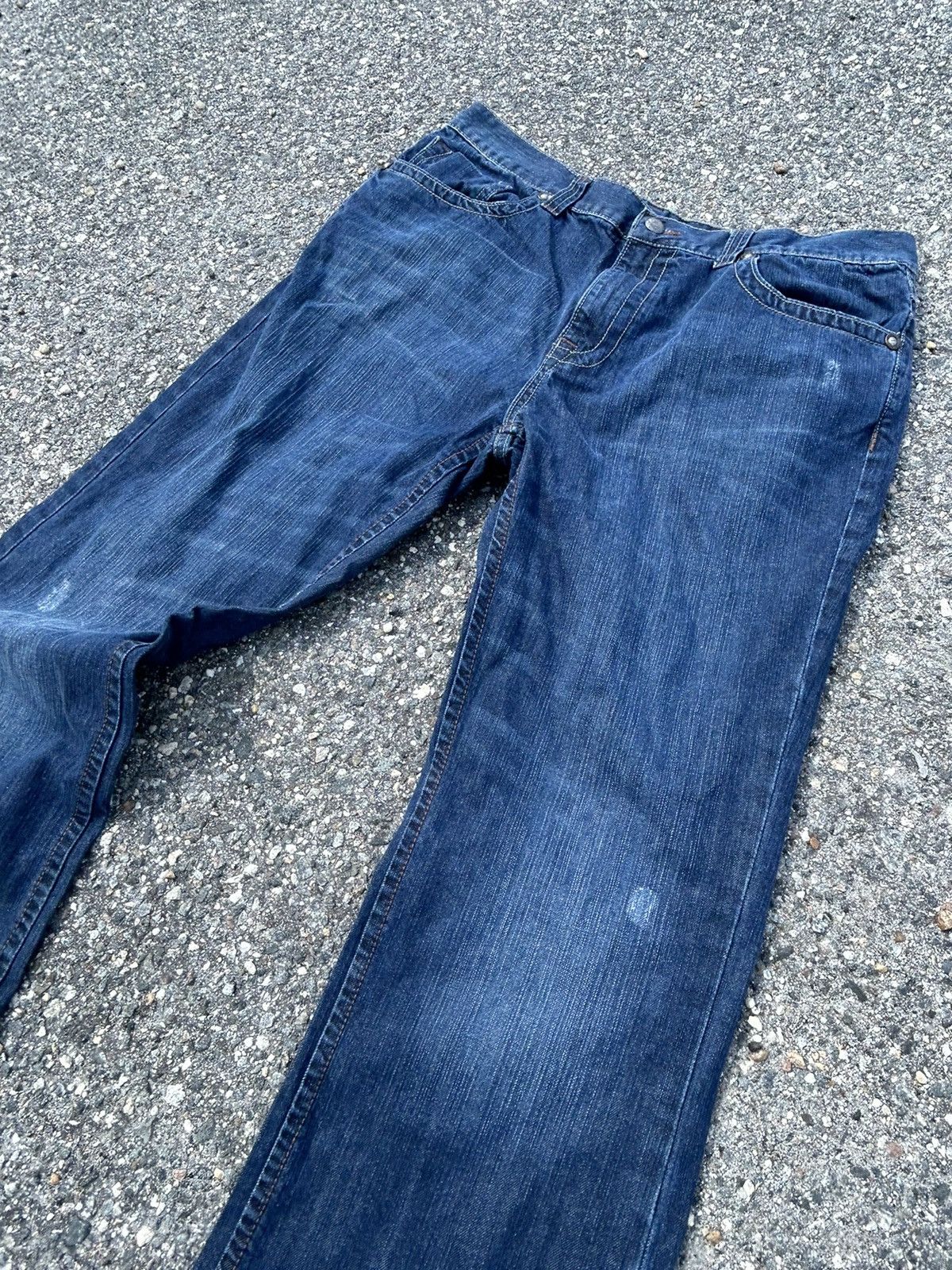 Marc Ecko Marc Eckō 70’s Bootcut Embroidered Distressed Jeans Size US 36 / EU 52 - 3 Thumbnail