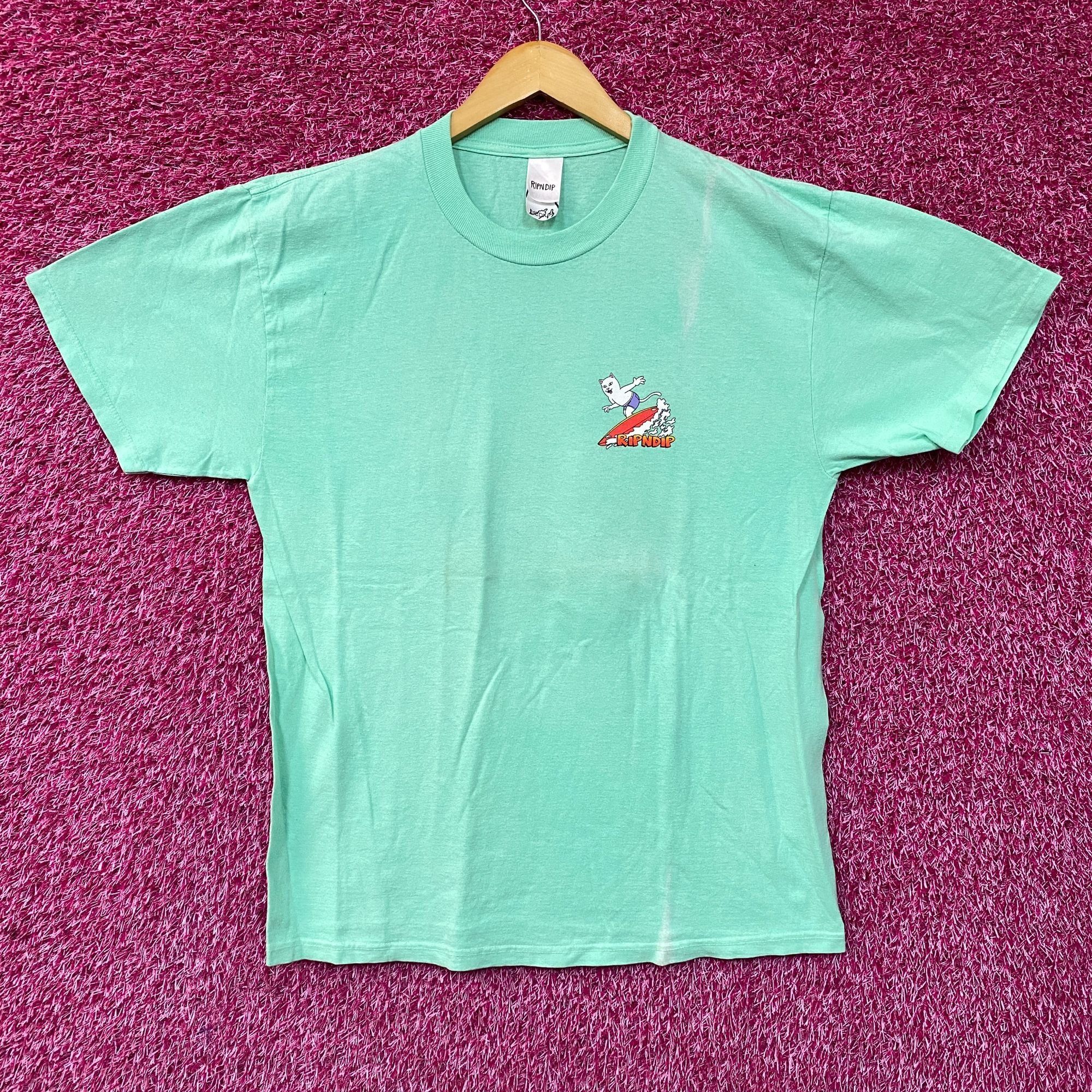 RIPNDIP Ripndip Off My Wave Lord Nermal Turquoise T-Shirt Medium Size US M / EU 48-50 / 2 - 1 Thumbnail