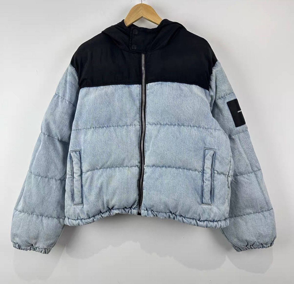 Alexander Wang Alexander Wang Washed Denim Spliced Padded Coat J42 Size US M / EU 48-50 / 2 - 1 Thumbnail