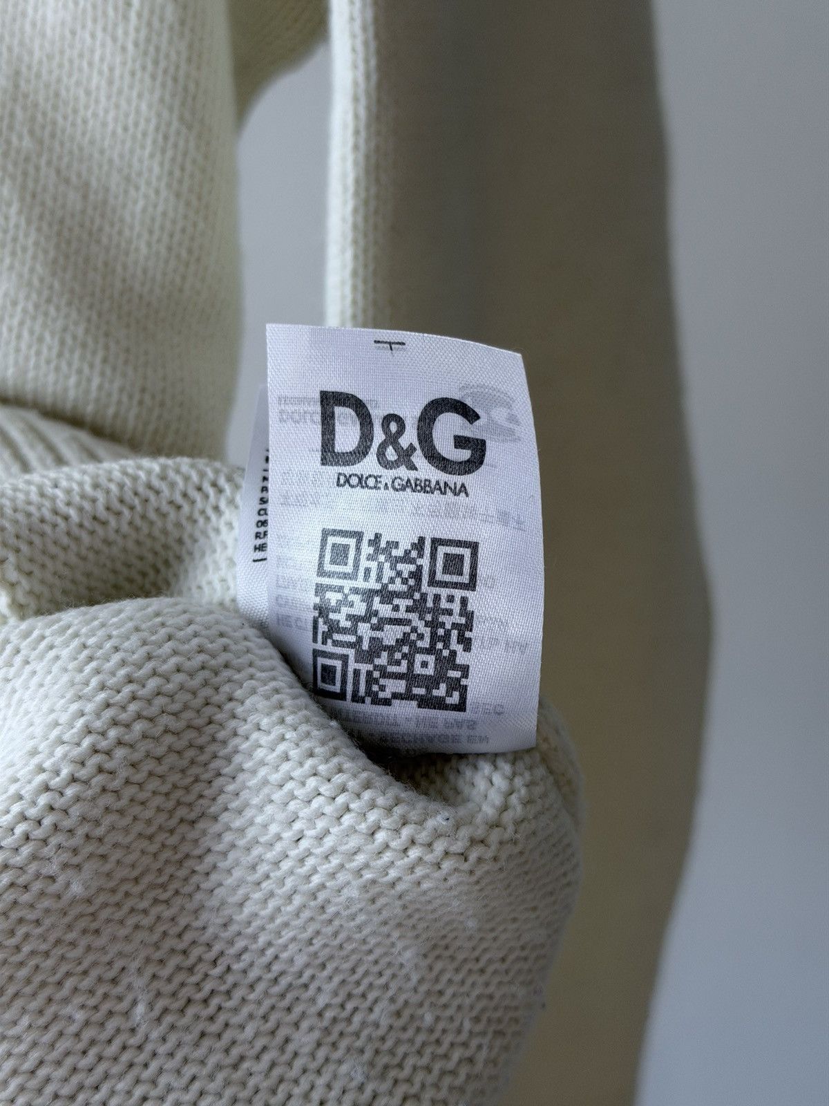 Dolce & Gabbana Dolce & Gabbana Big Logo Distressed Knit Sweater Size US M / EU 48-50 / 2 - 11 Thumbnail
