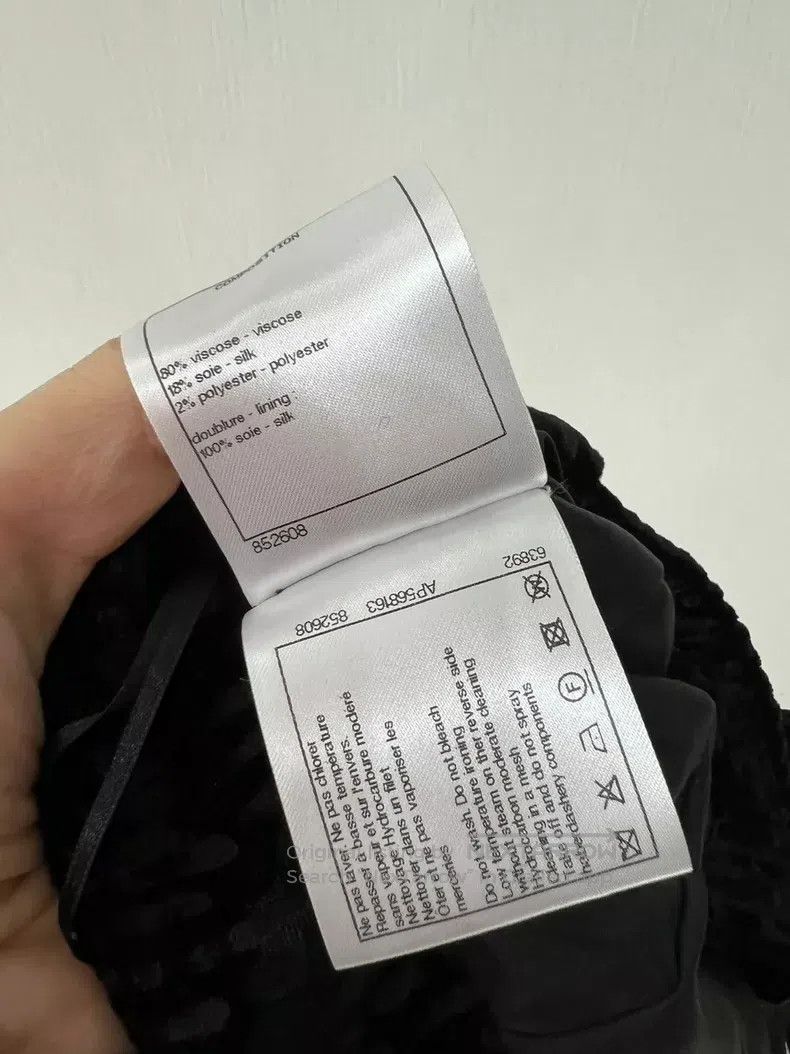 Chanel Chanel Embossed dark-printed trousers Size 42" / US 20 - 6 Thumbnail