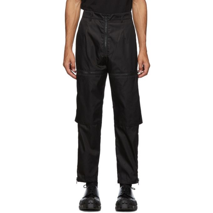 Prada Prada Black Gabardine Zip Trousers ‘19 Size US 34 / EU 50 - 3 Thumbnail