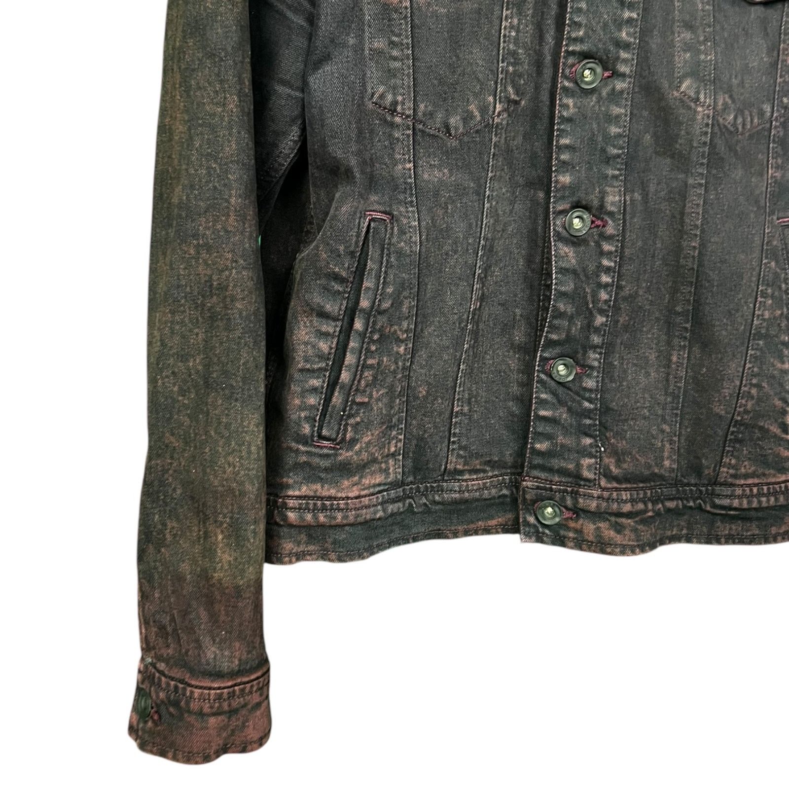 Joe's Joe's Jeans Men's Medium Purple Washed Denim Trucker Jacket Size US M / EU 48-50 / 2 - 3 Thumbnail
