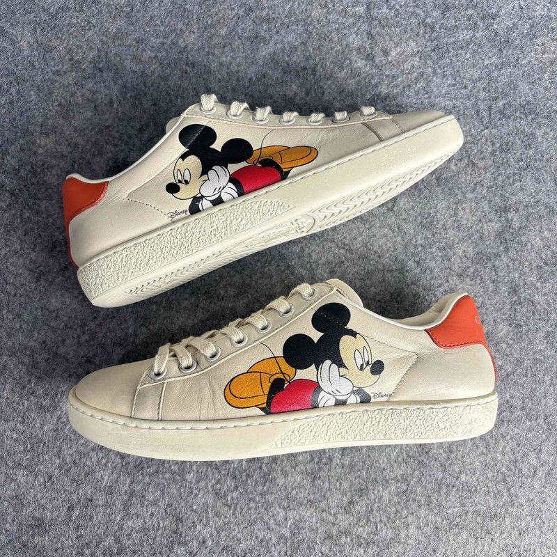 Gucci Gucci Mickey Mouse Print Low-Top Sneakers -2508 Size US 5 / IT 35 - 6 Thumbnail