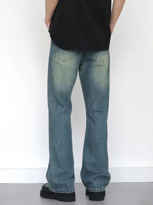 Japanese Brand VIBE American retro cleanfit loose straight flared jeans Size US 32 / EU 48 - 7 Thumbnail