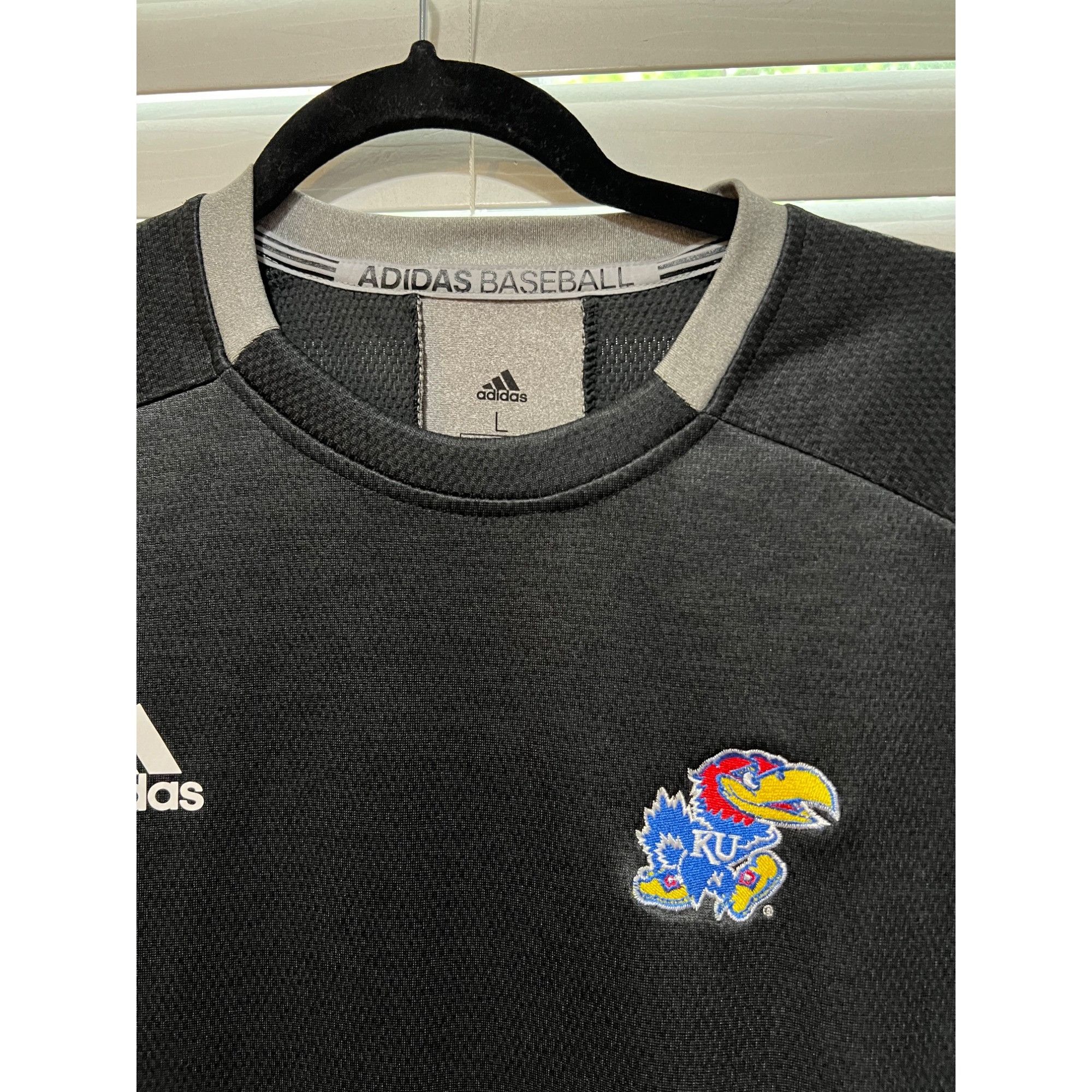 Adidas Adidas Baseball Kansas Jayhawks Pullover - Size L Size US L / EU 52-54 / 3 - 2 Thumbnail