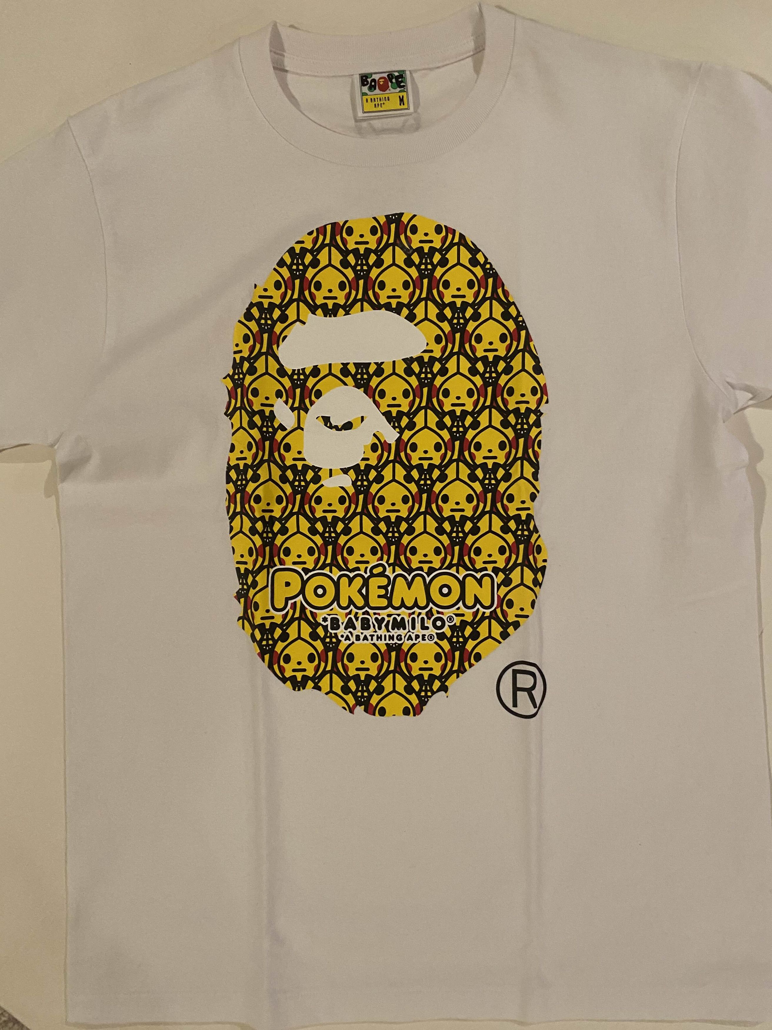 Bape × Pokemon Bape x Pokemon Pikachu Baby Milo Tee Size US M / EU 48-50 / 2 - 1 Thumbnail