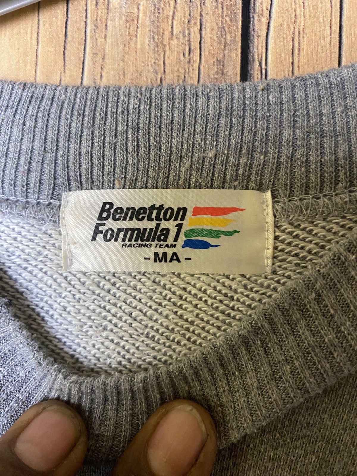 Vintage Vintage benetton formula 1 crewneck sweatshirt Size US M / EU 48-50 / 2 - 8 Thumbnail