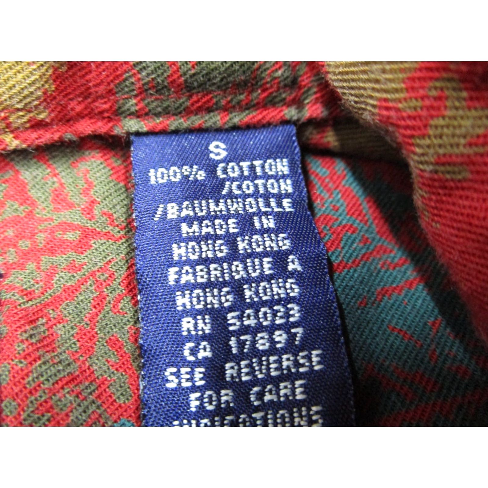 Gap VINTAGE Gap Shirt Mens Small Red Floral Button-Up Long Sleeve Twill 100% Cotton Retro 90s Boho Casual Mens Size US S / EU 44-46 / 1 - 4 Thumbnail