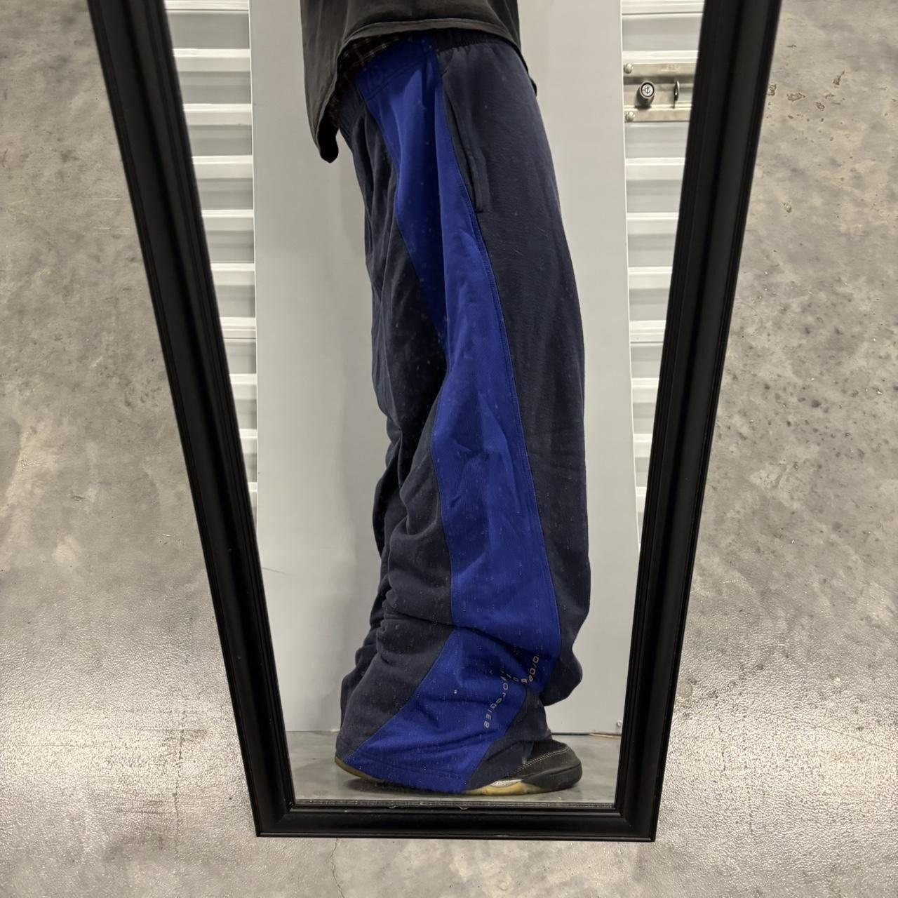 Polo Ralph Lauren Crazy Vintage Y2K/2000s Baggy Navy Blue Striped Polo Sport Ralph Lauren Streetwear Sweatpants! Size US 36 / EU 52 - 1 Thumbnail
