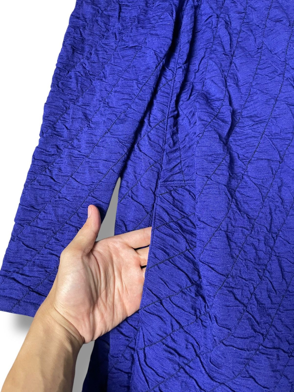 Issey Miyake Vintage x Issey Miyake Crinkle Long Coat (32) Size US S / EU 44-46 / 1 - 7 Thumbnail