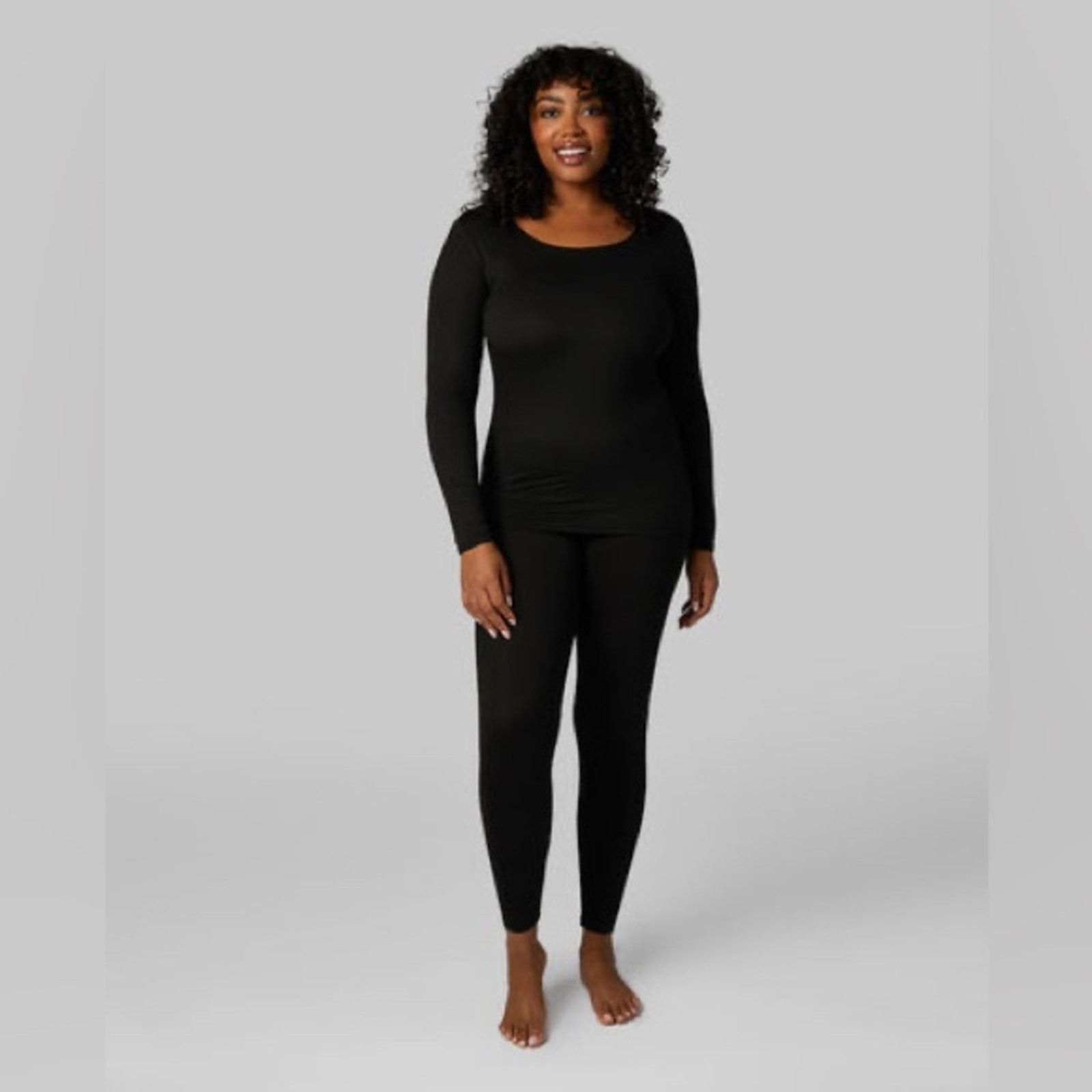 Nordstrom NEW 32° HEAT Cozy Heat Black Full High Rise Leggings Tights Size 36" / US 14 / IT 50 - 6 Thumbnail