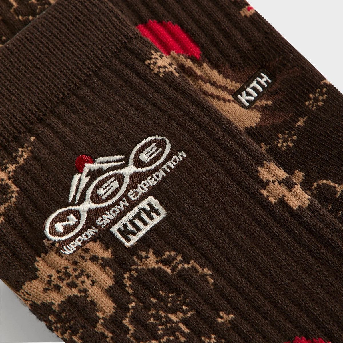 Columbia × Kith Kith for Columbia NSE Landscape Jacquard Socks Kindling Size ONE SIZE - 3 Thumbnail