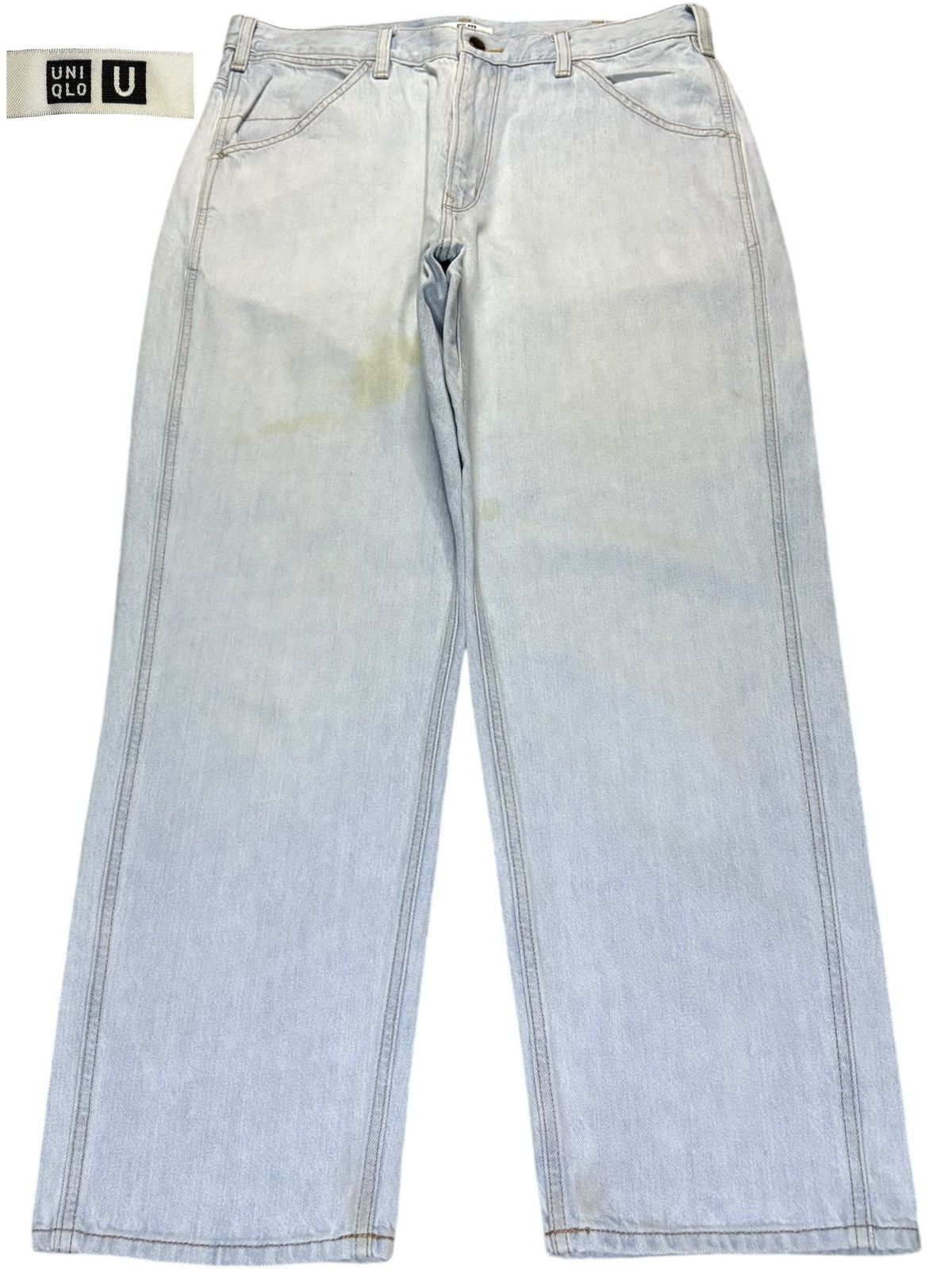 Christophe Lemaire × Japanese Brand × Uniqlo Vintage Uniqlo U Christophe Lemaire Light Wash Loose Jeans Size US 35 - 1 Thumbnail