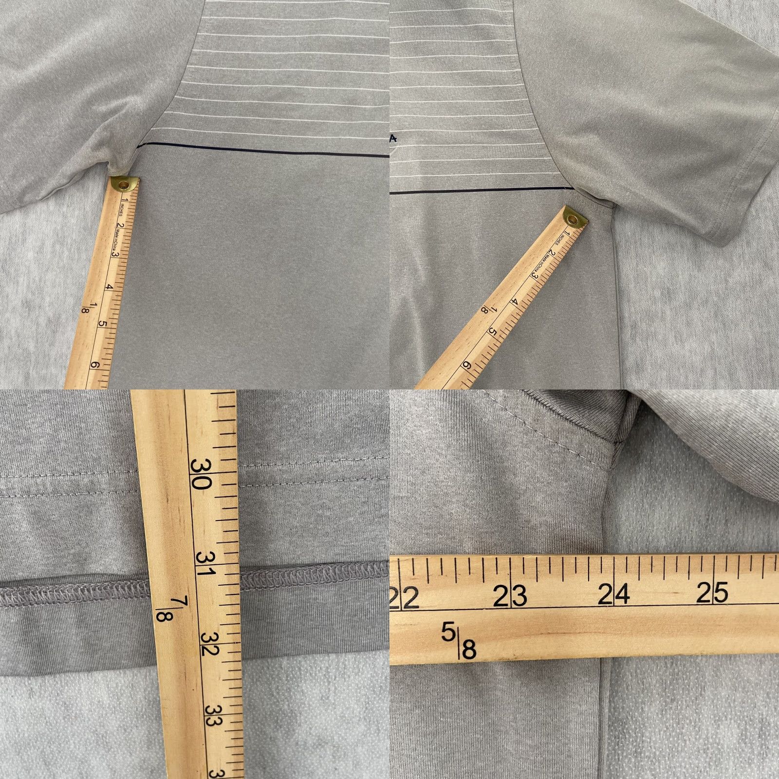 Footjoy FootJoy Shirt Adult XL Gray Polo TPC Prestancia Athletic Fit Mens Golf Button-Up Collar-Down Short Sleeve Size US XL / EU 56 / 4 - 8 Thumbnail