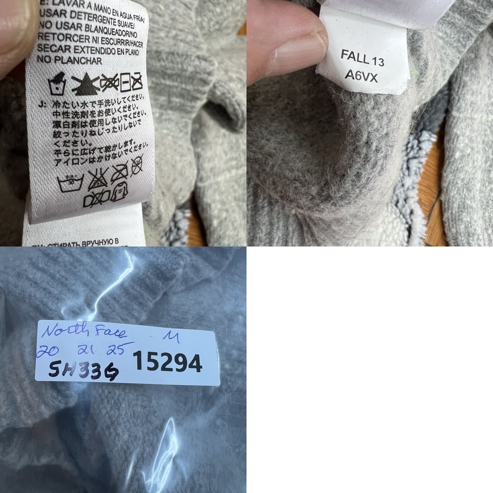 The North Face The North Face Wool Blend Full Zip Hooded Sweater Women M Gray Size M / US 6-8 / IT 42-44 - 8 Thumbnail